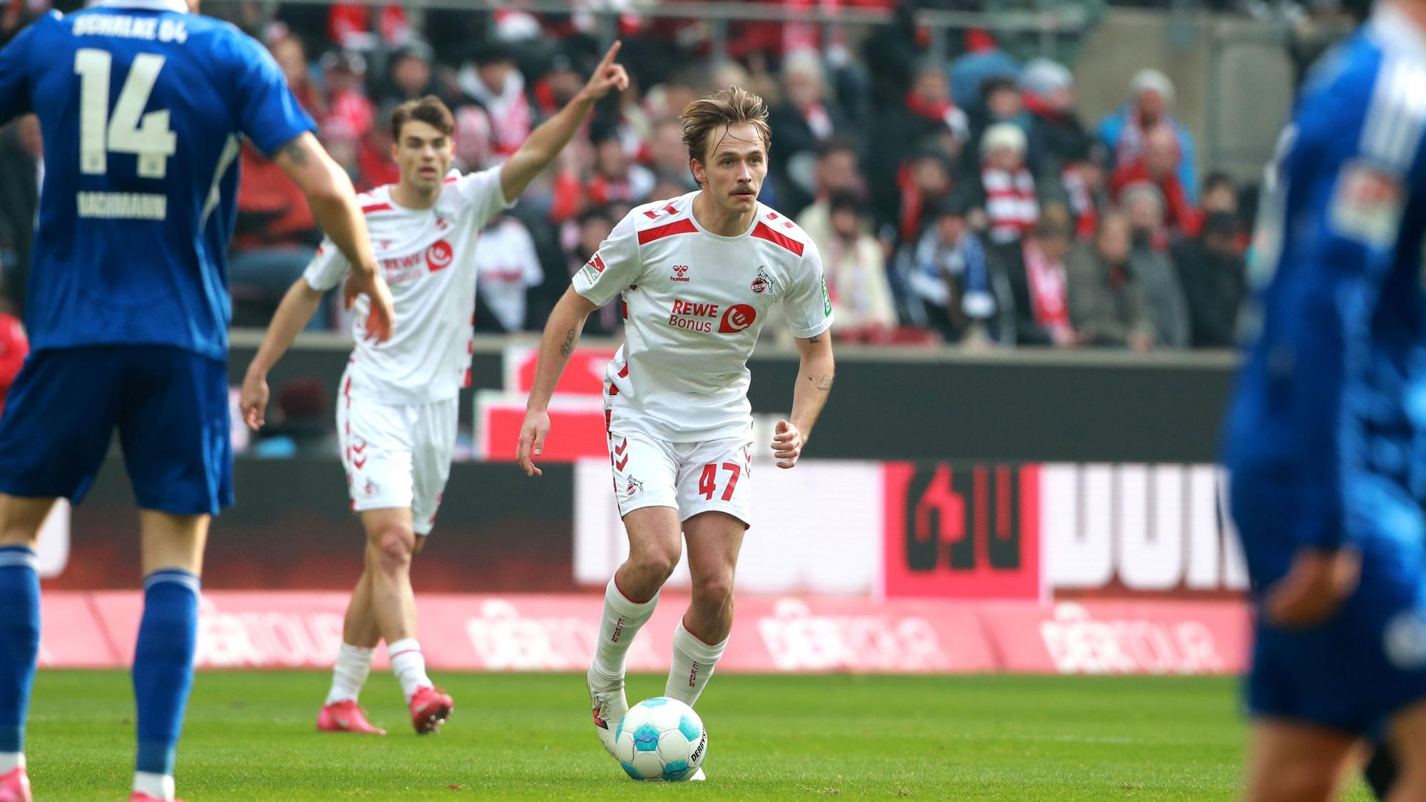 1. FC Köln vs. Schalke 04, 21. Spieltag, 09.02.2025, 13.30 Uhr, Mathias Olesen (1. FC Köln), Bild: Herbert Bucco