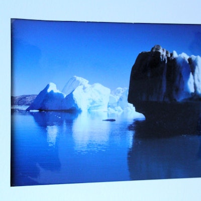 Ein analoges Bild grönländischer Eisberge
