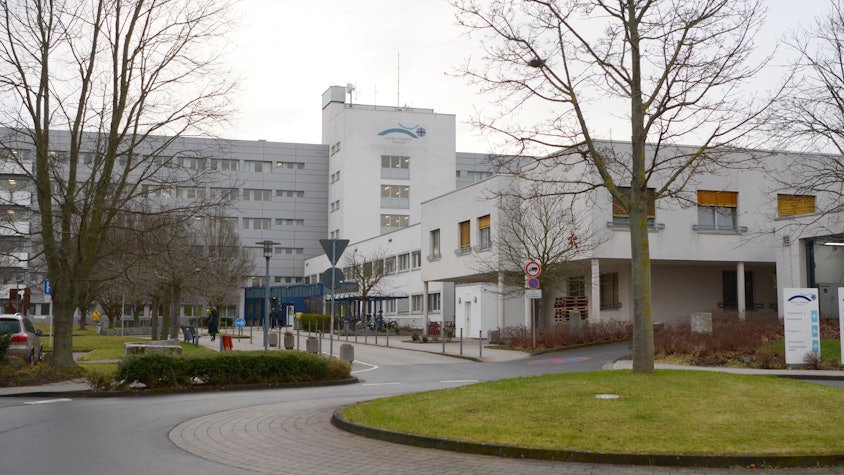 Der Gebäudekomplex des Marien-Hospitals in Euskirchen.