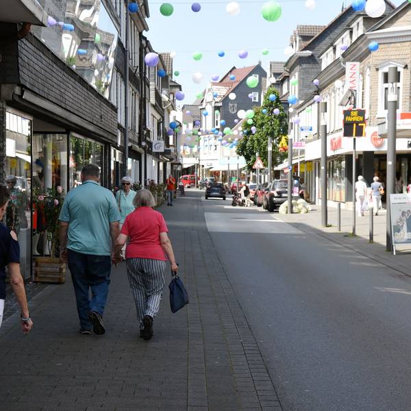 Das Foto zeigt die Untere Straße in Wipperfürth.