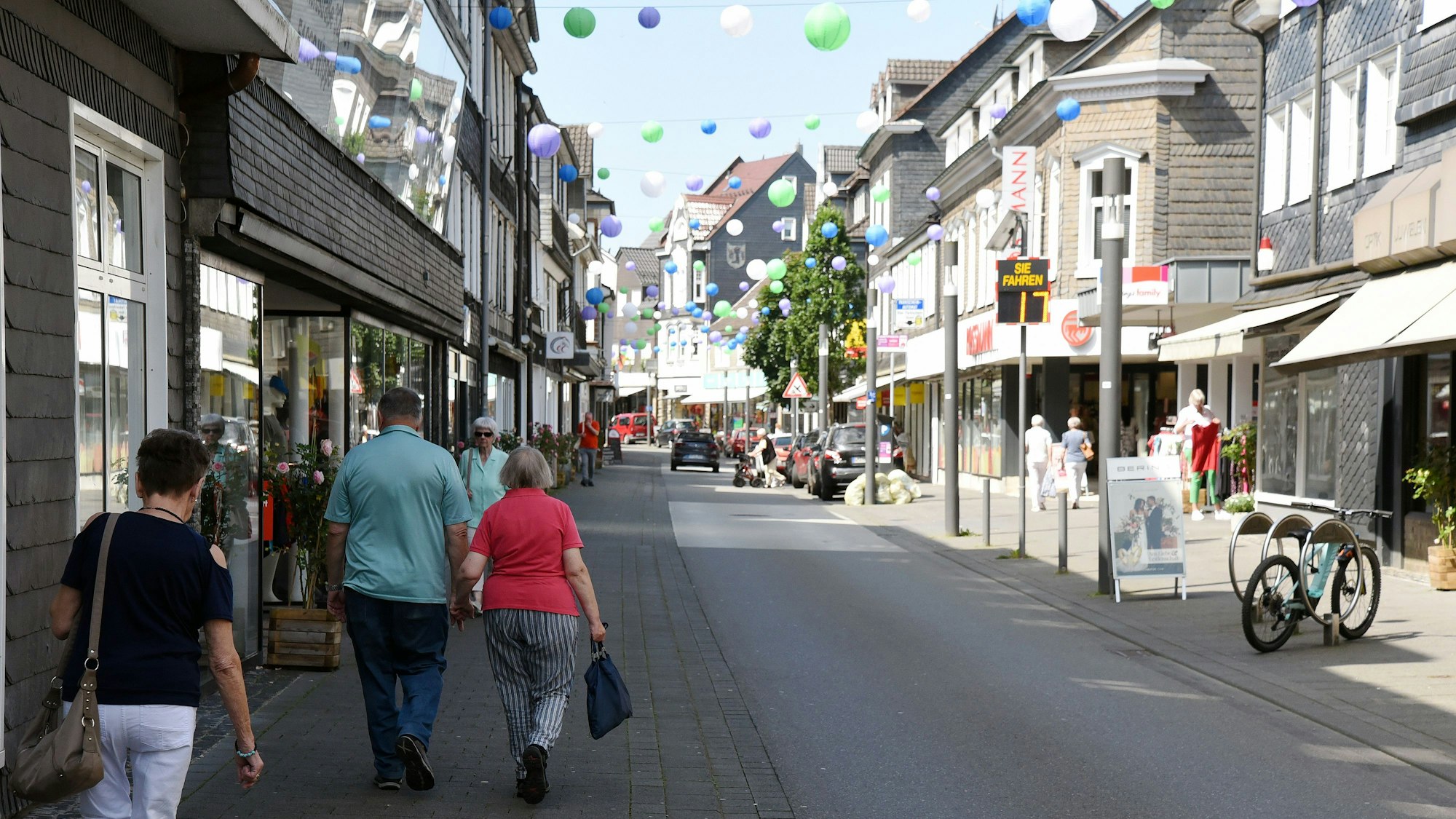 Das Foto zeigt die Untere Straße in Wipperfürth.