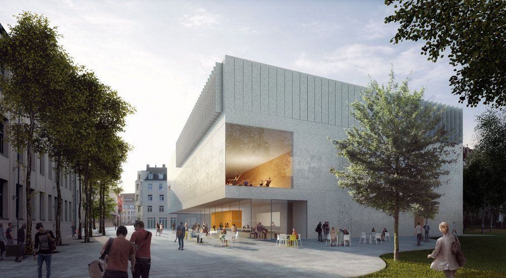 Visualisierung Anbau Kölner Musikschule HPP Architekten