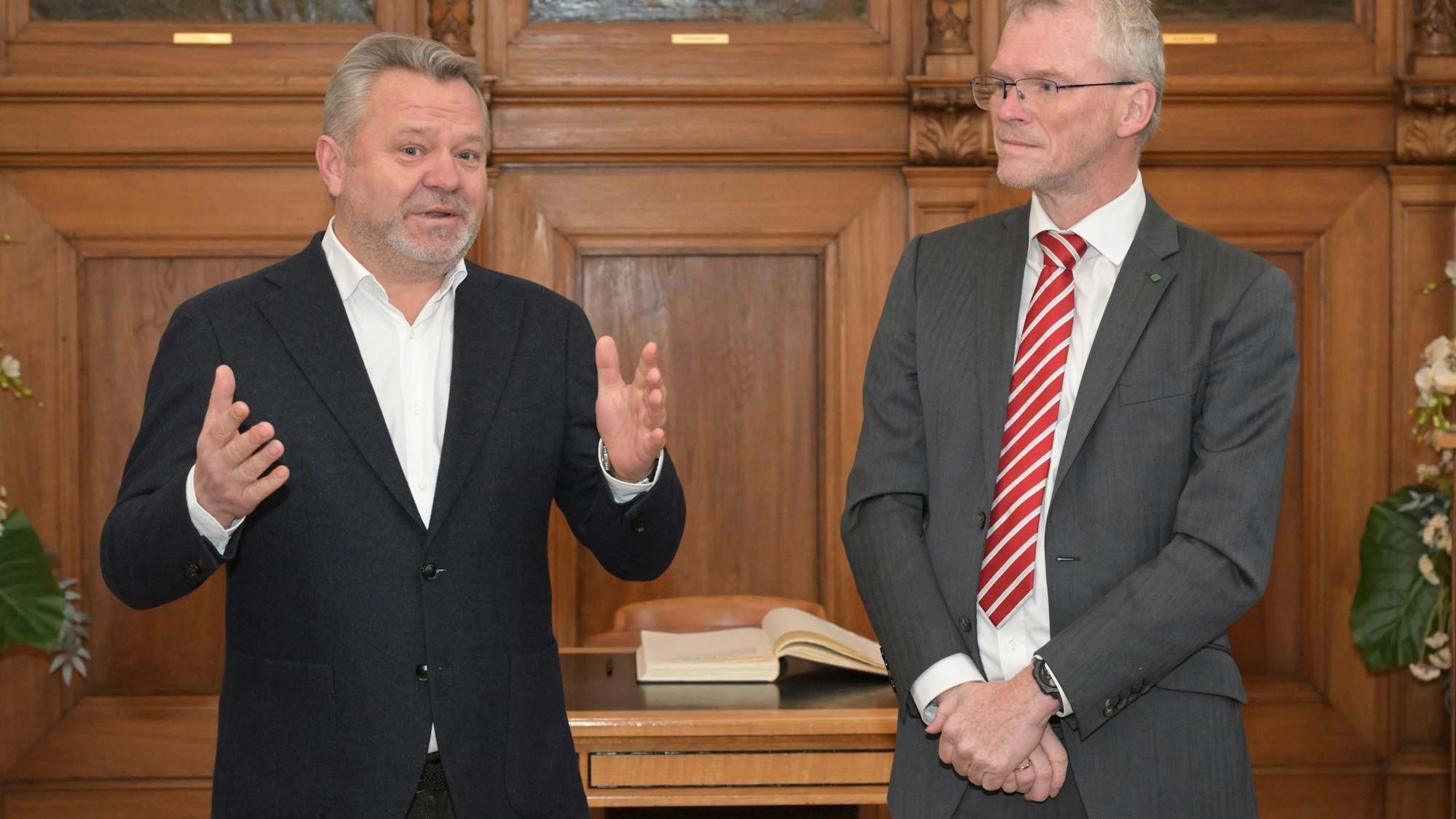 Empfang einer Delegation aus der Partnerstadt Butscha