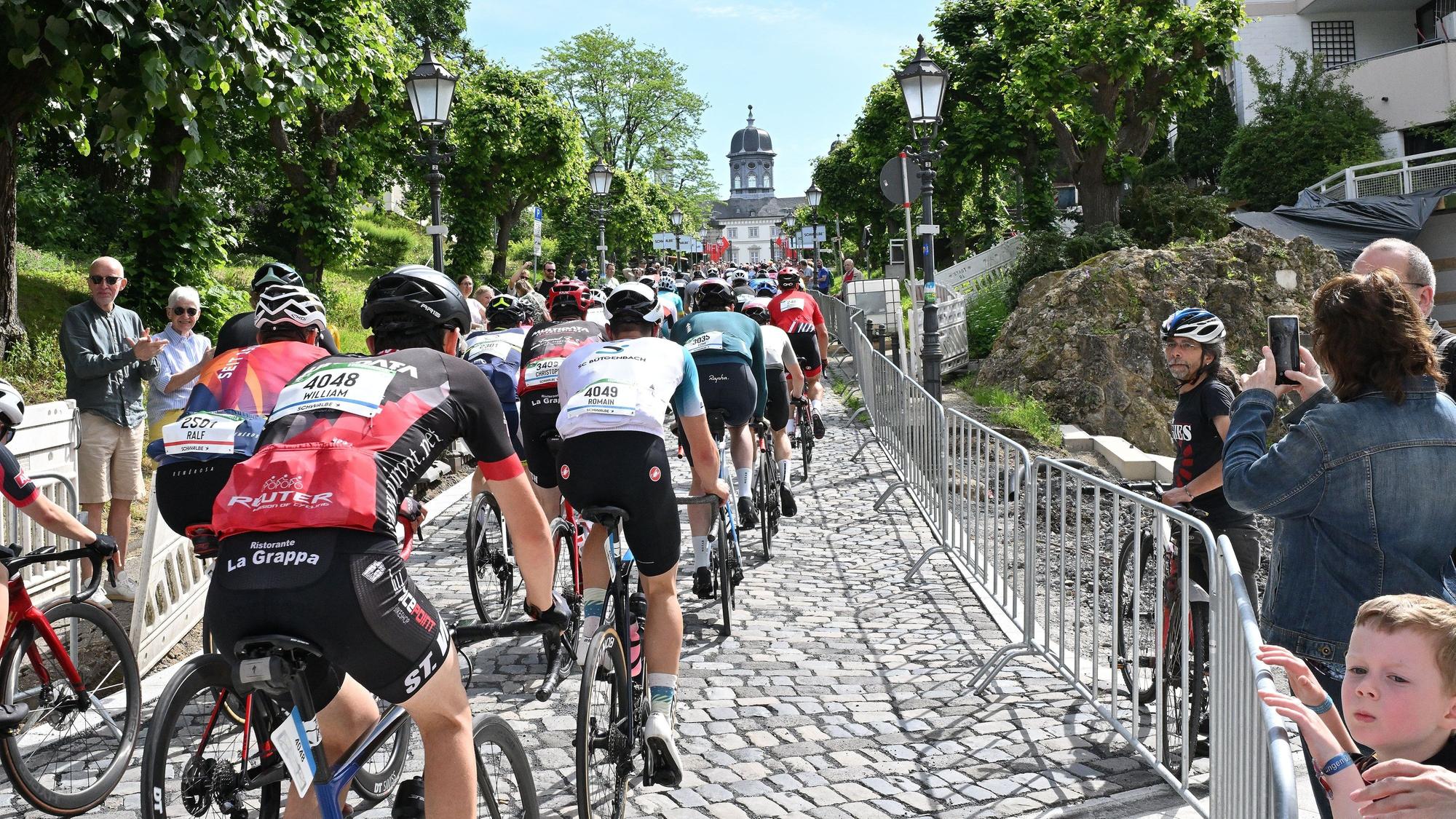 Das Foto zeigt den Anstieg in Bensberg
