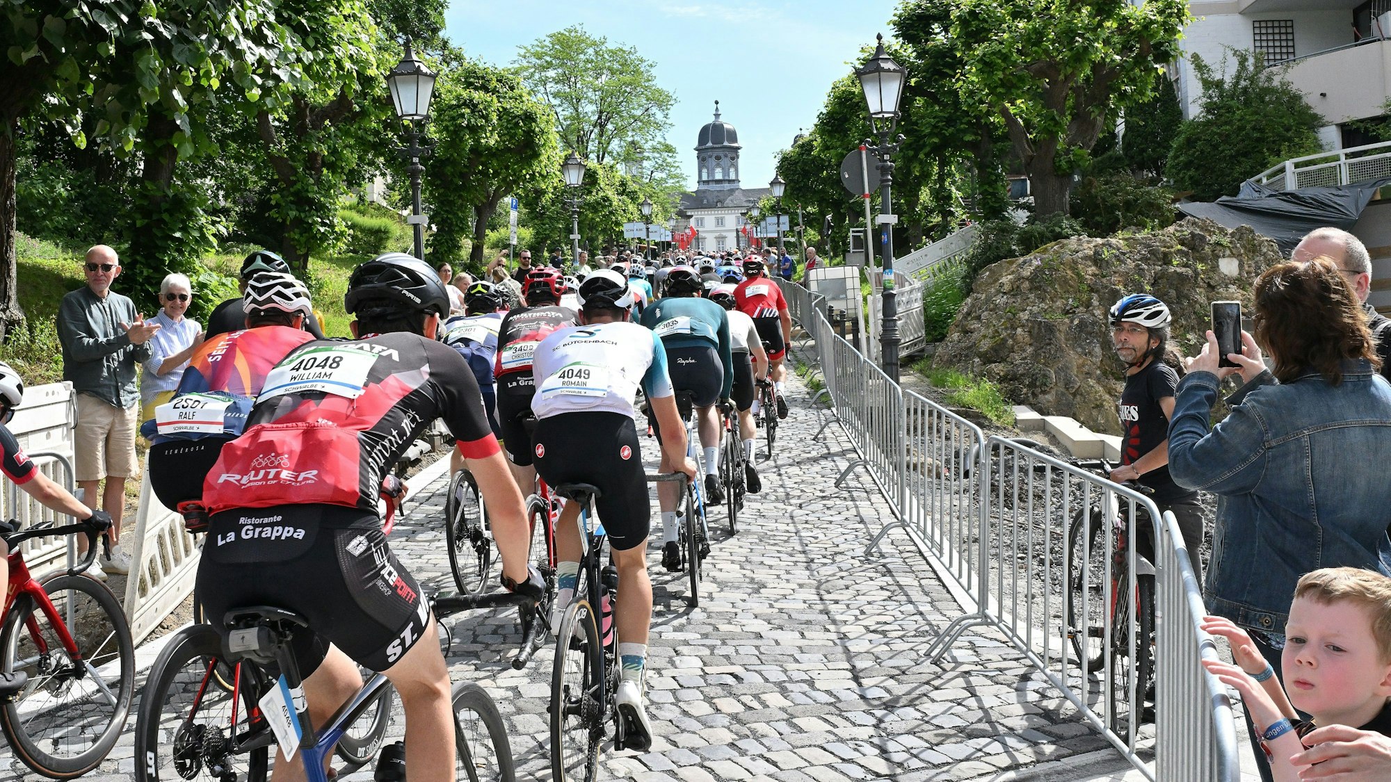 Bensberg. Schlosshotel. Radrennen Rund um Köln