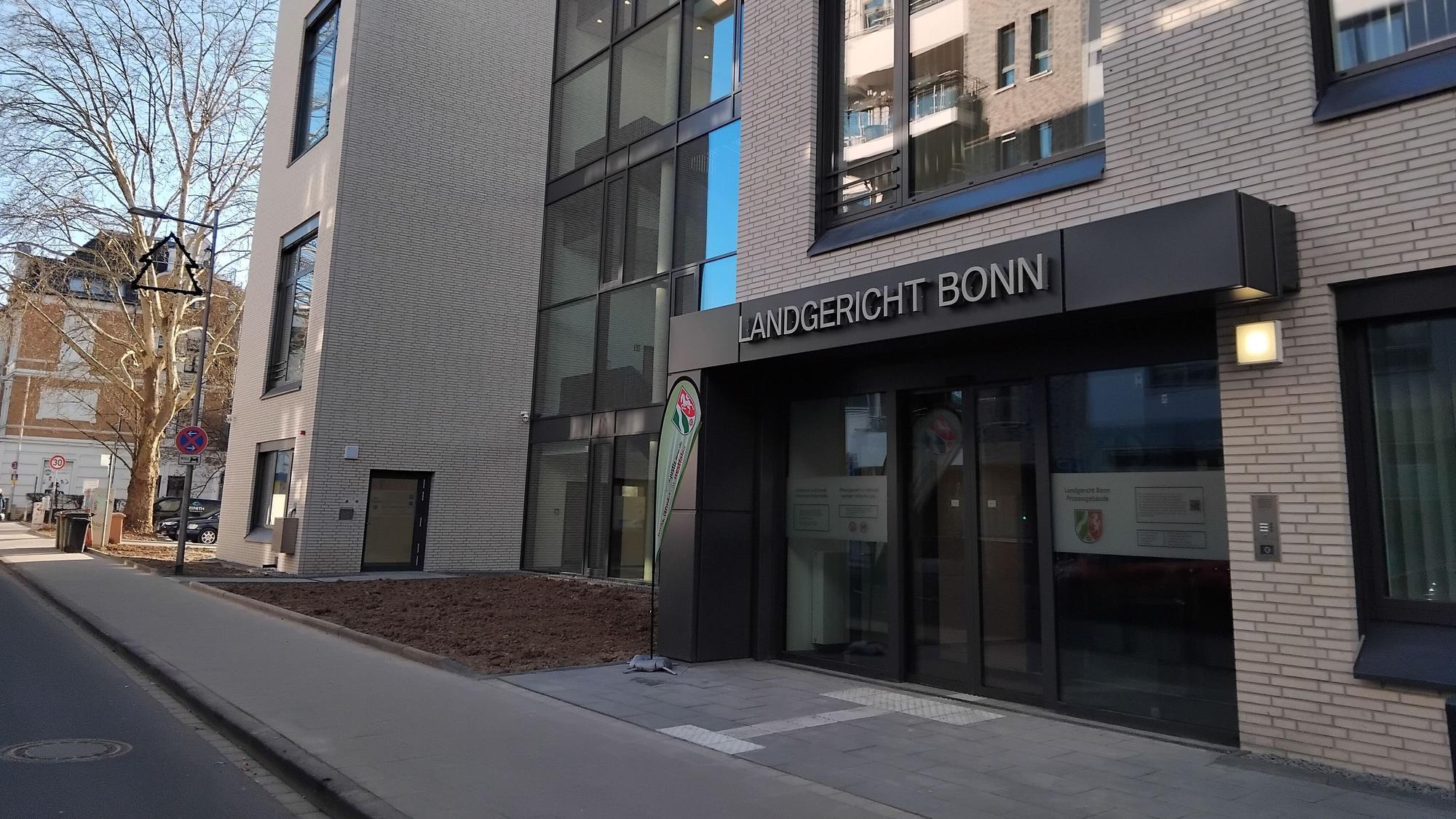 Blick auf das Gebäude.