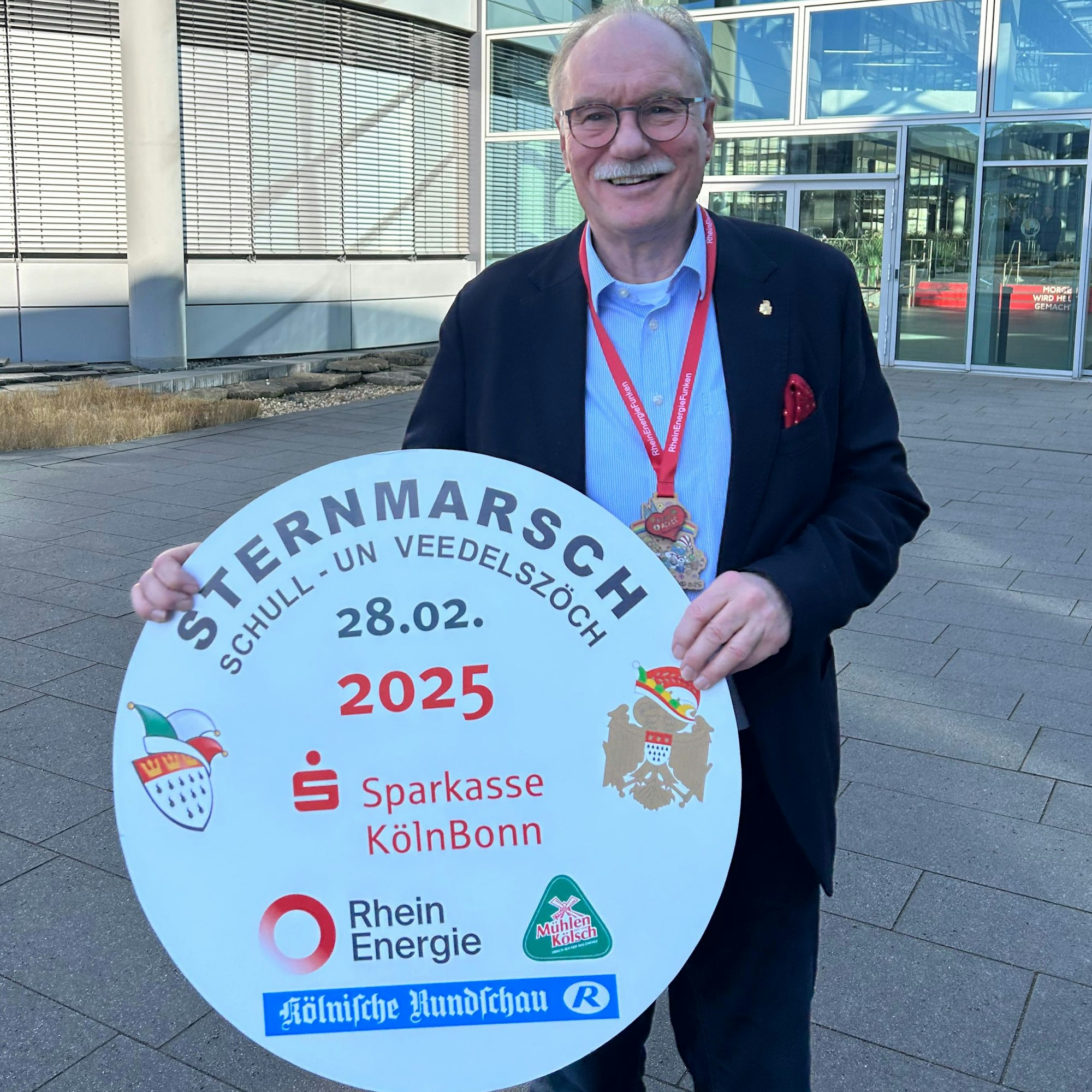 Voller Vorfreude: Bernhard Conin von den Freunden und Förderern.