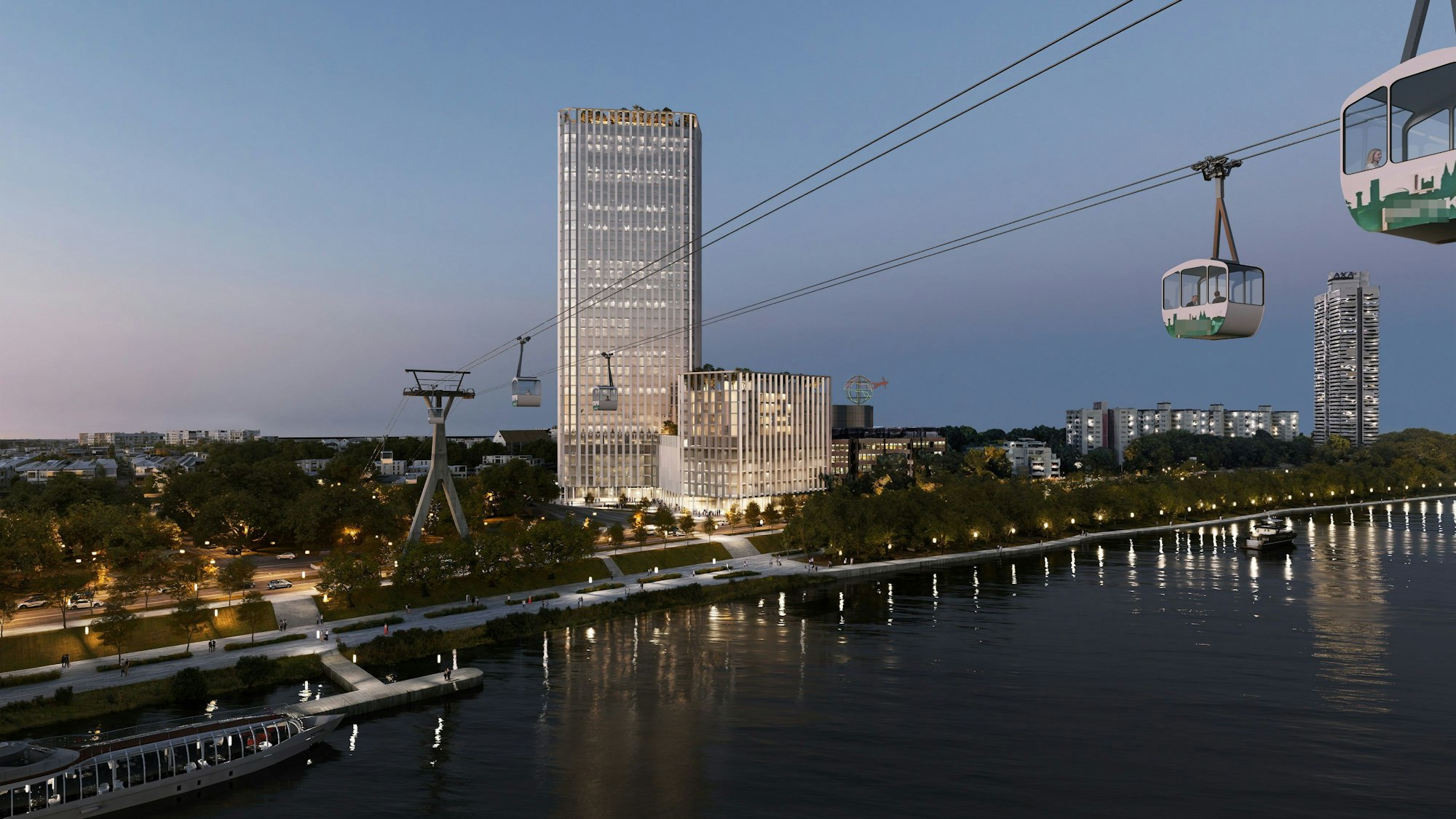 So sah der Sieger des Architektenwettbewerbs für das DEVK-Hochhaus aus.