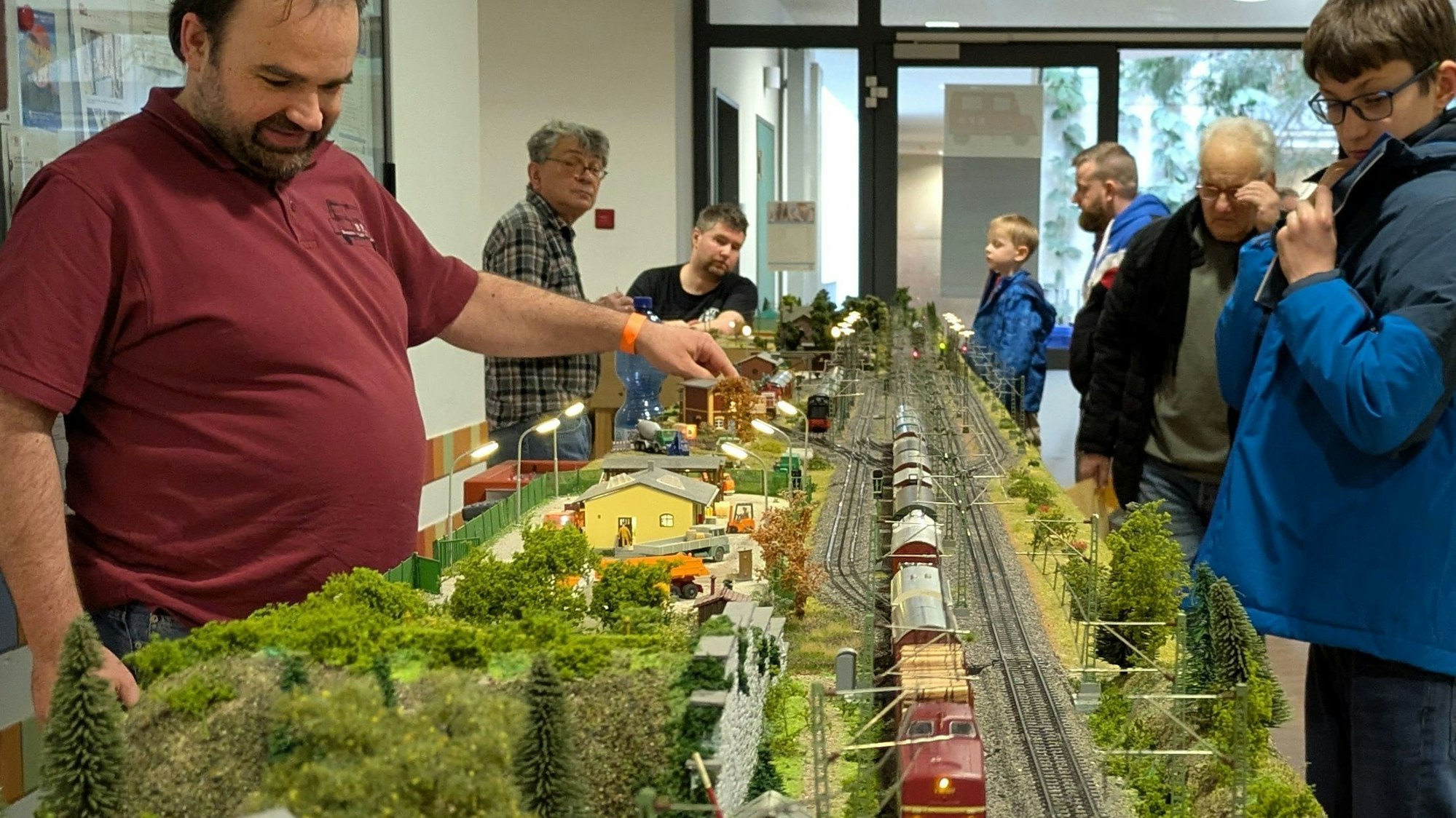 Die Modellbahnanlage der Eisenbahnfreunde Niederkassel.