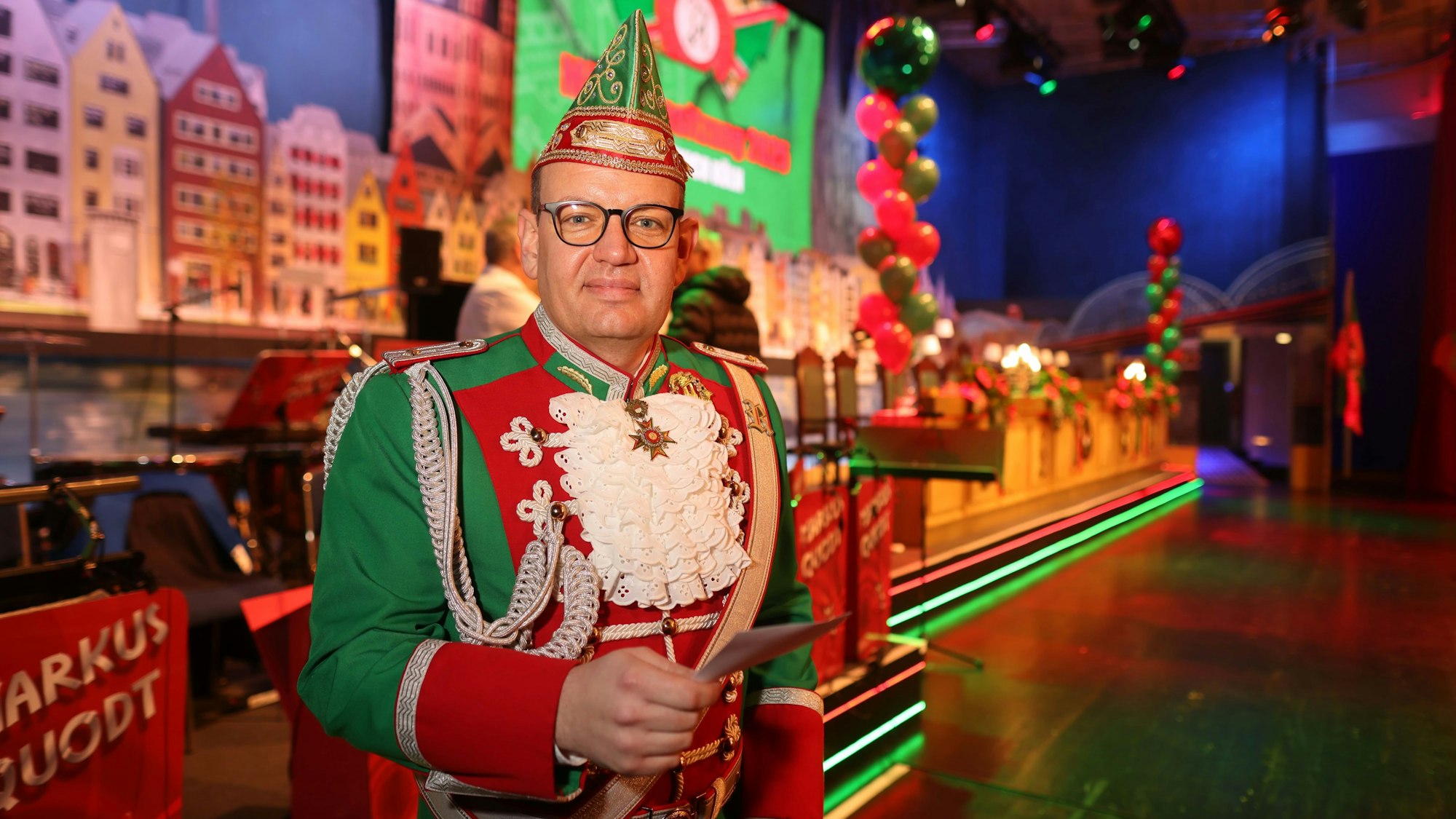 Alles im Griff: Martin Zylka vor einer Altstädter-Sitzung im Gürzenich.