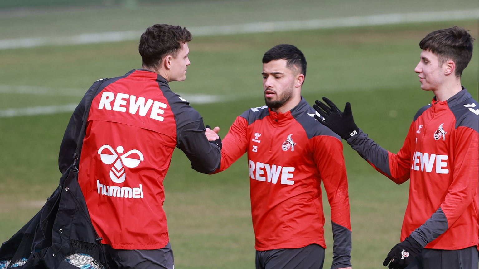 Wiedersehen auf dem Platz: Eric Martel (l.) kommt, Jusuf Gazibegovic, Denis Huseinbasic gehen.