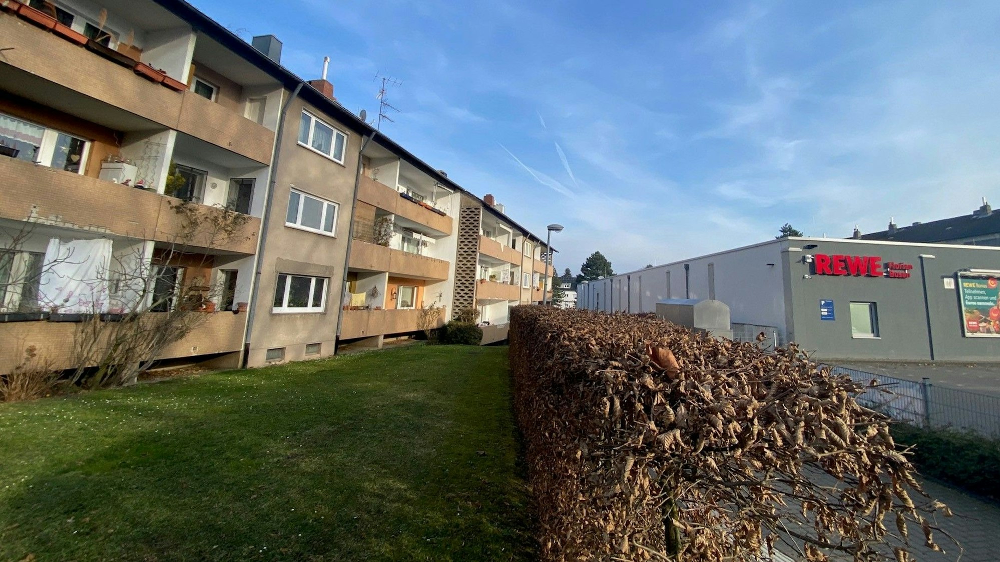 Zu sehen sind die bestehenden Bauten.