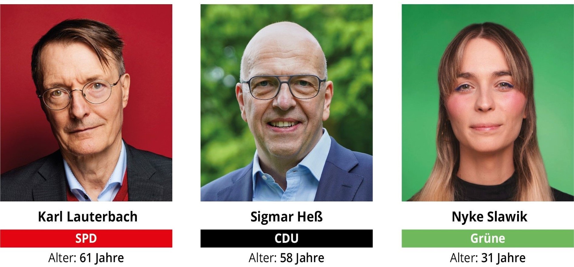 Diese Kandidaten stehen für Wahlkreis 100 zur Wahl.