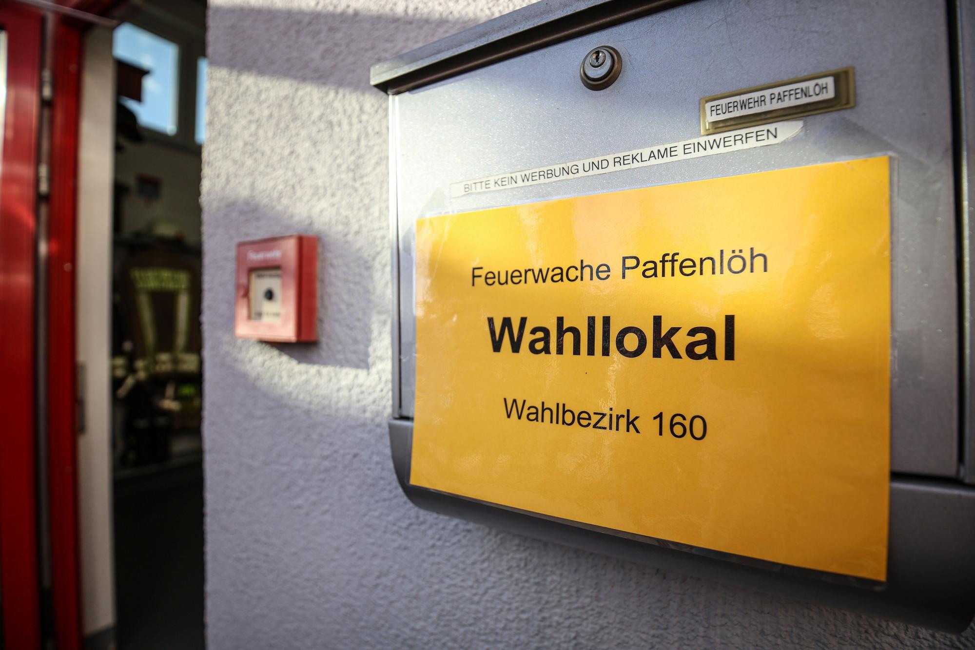 Das Wahllokal der Feuerwehr in Paffenlöh