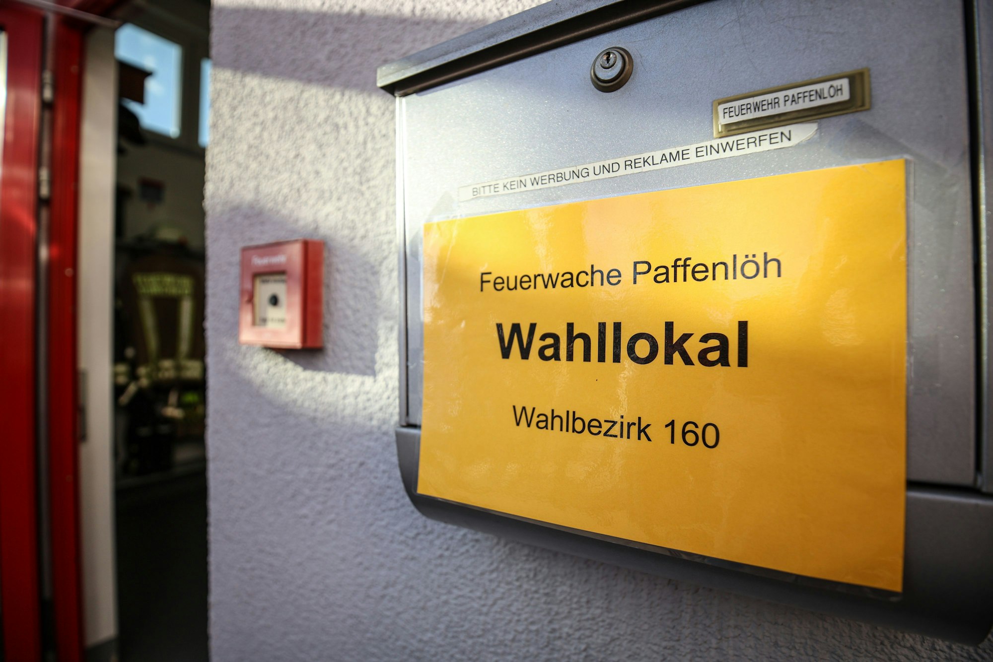 Das Wahllokal der Feuerwehr in Paffenlöh