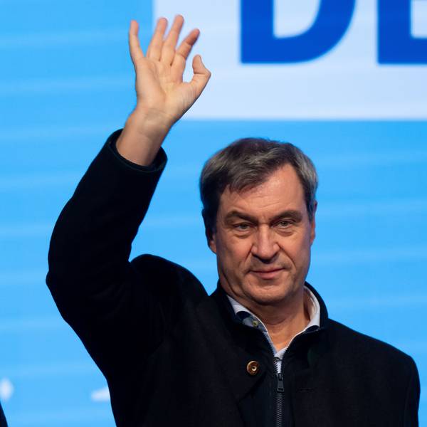 Wahlkampf-Duo: Friedrich Merz und Markus Söder in München.