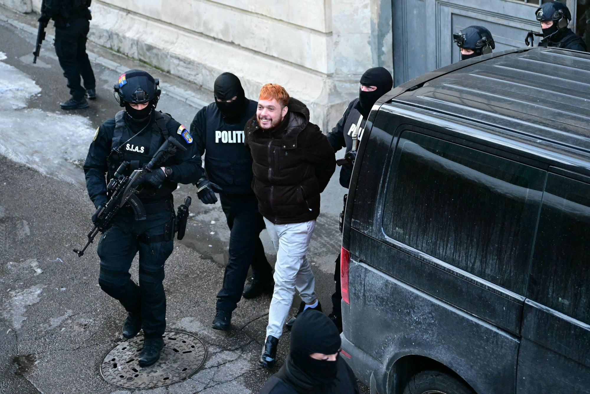 Zugriff in Rumänien: Mohamed Amra bei seiner Verhaftung.