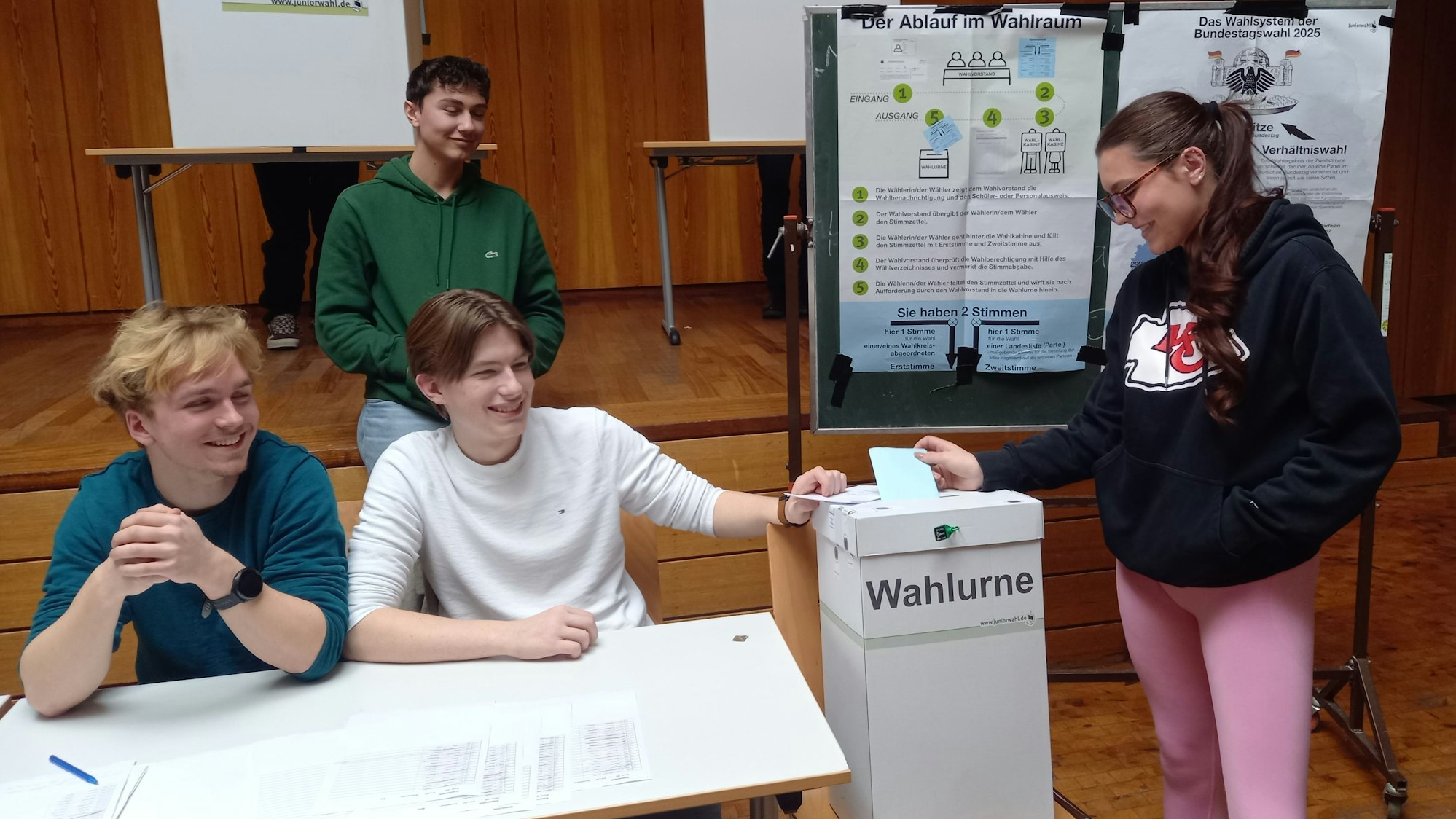 Auch ohne Volljährigkeit konnten Schülerinnen und Schüler des Erftgymnasiums bereits vor der Bundestagswahl an einer Juniorwahl teilnehmen.