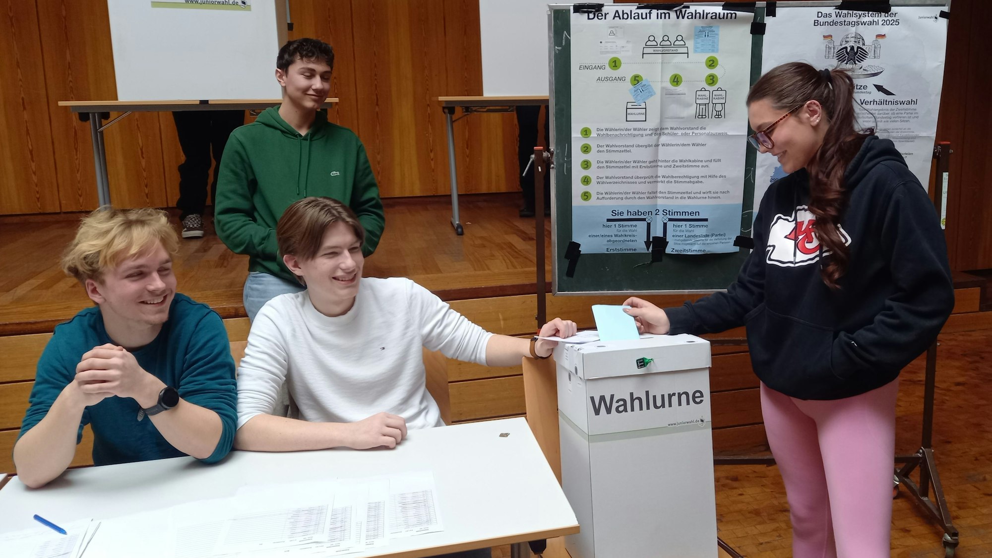Auch ohne Volljährigkeit konnten Schülerinnen und Schüler des Erftgymnasiums bereits vor der Bundestagswahl an einer Juniorwahl teilnehmen.