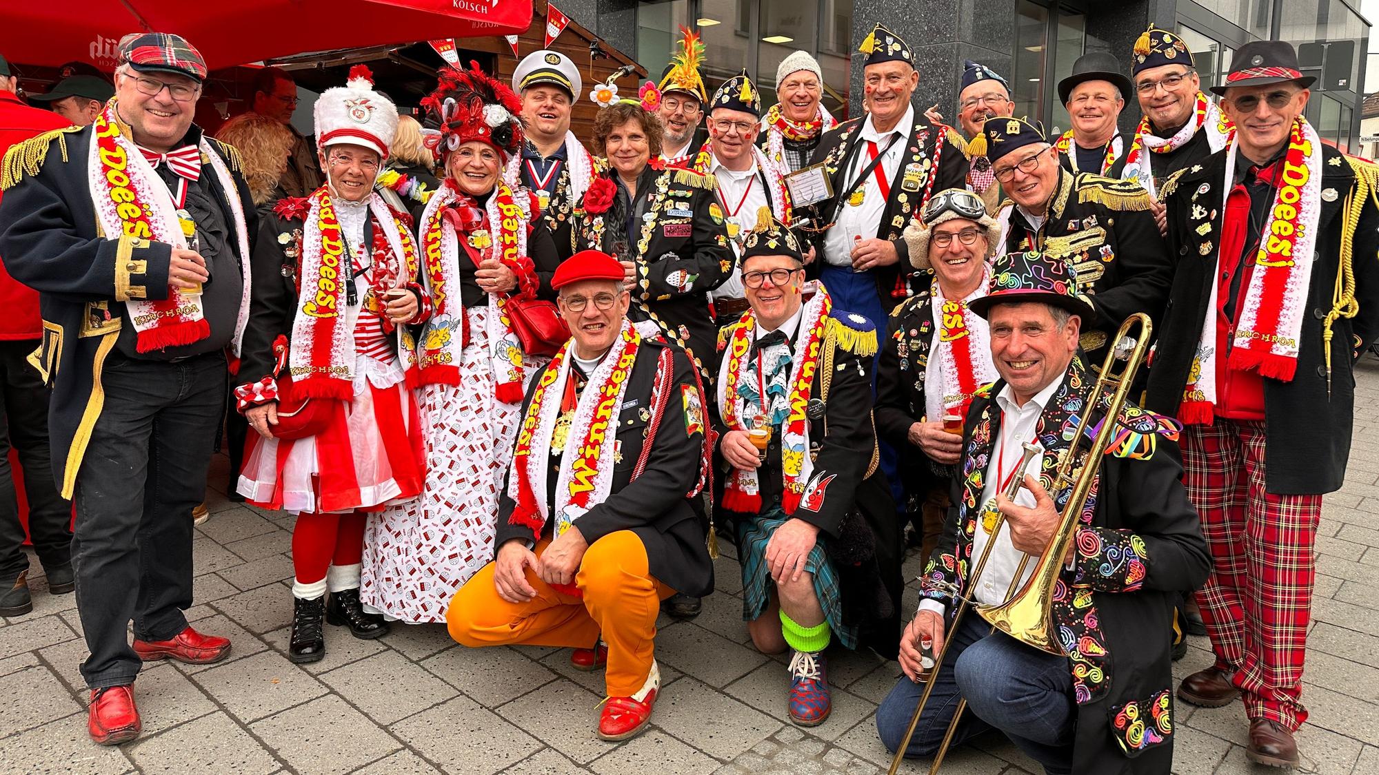 Traditionell sind in Rodenkirchen die Jecken aus Eygelshoven zu Gast.