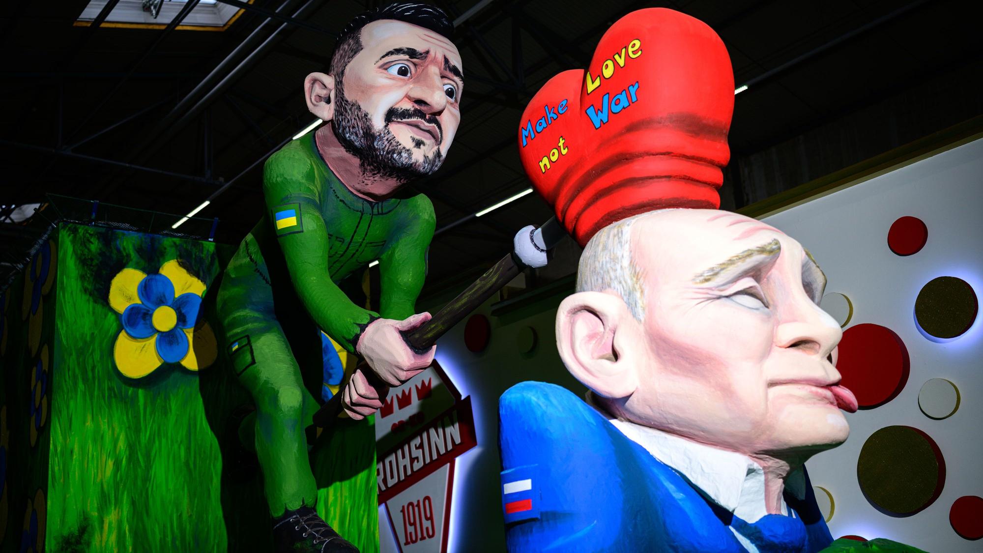 Selensky brät Putin eins über - mit einem großen Herz.