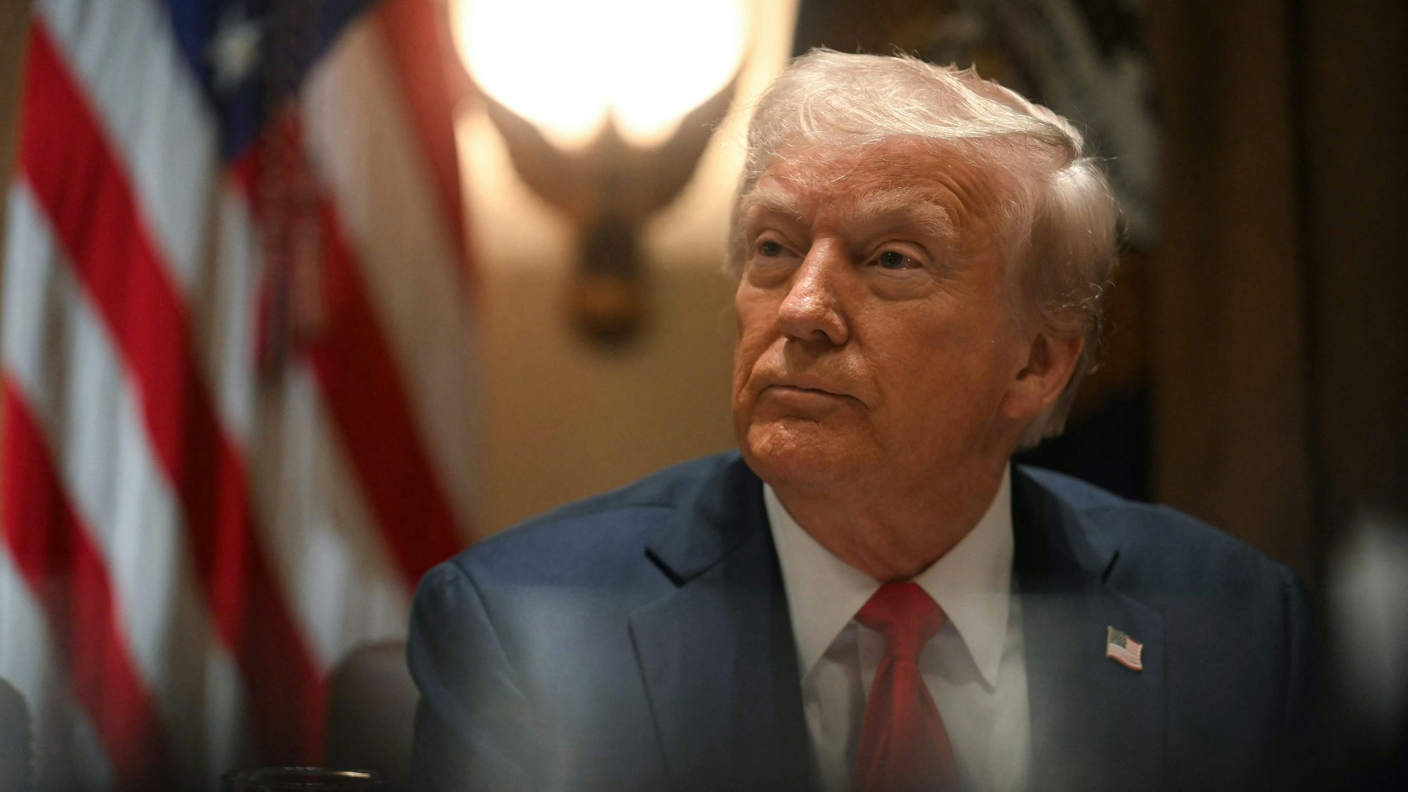 Donald Trump bei einer Kabinettssitzung.