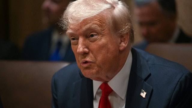 US-Präsident Donald Trump während der Kabinettssitzung im Weißen Haus.