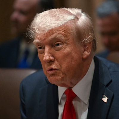 US-Präsident Donald Trump während der Kabinettssitzung im Weißen Haus.