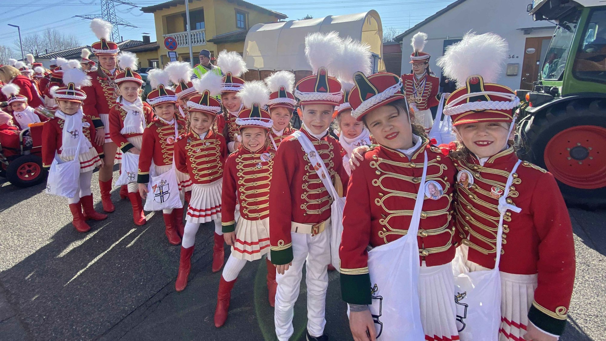 Die Gruppe der Jüngsten mit den Namen „Ruude Stümpche“ ist der einer Stars bei den Bühnenprogrammen und beim Straßenkarneval ein wunderschöner Blickfang.