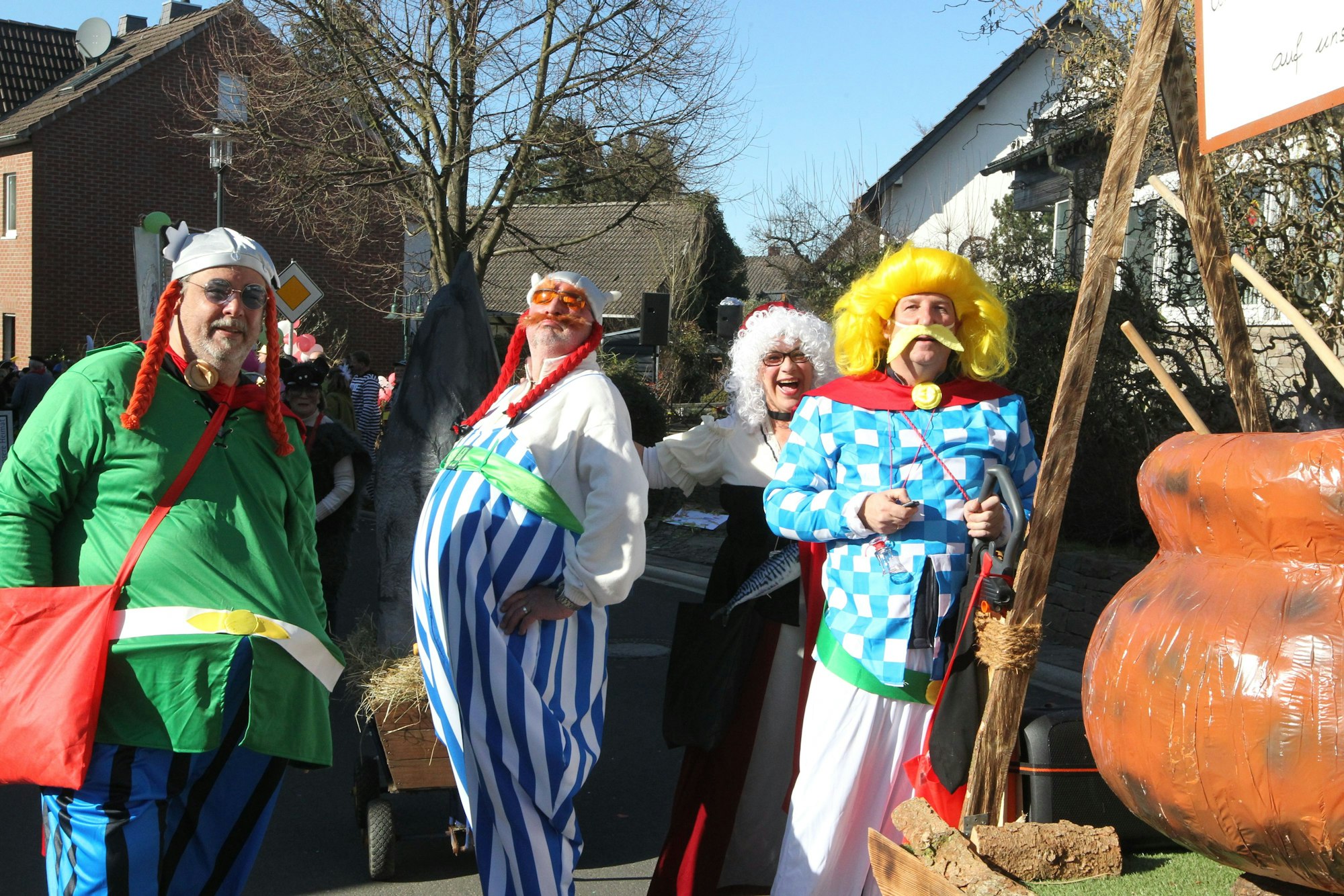 Die Schreckenberger kamen als kleines gallisches Dorf daher und hatten alle Charaktere aus „Asterix“ dabei.