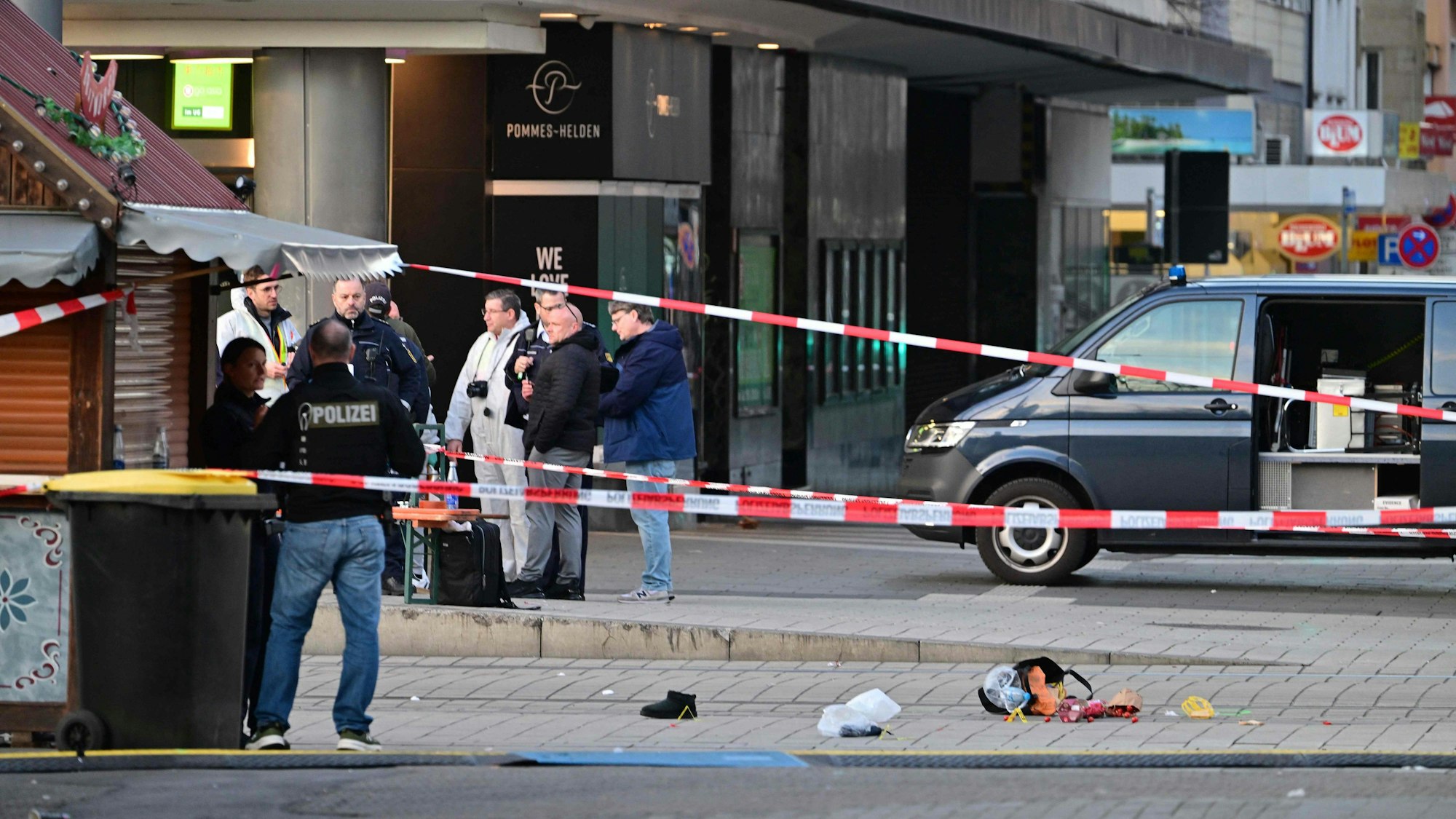 Die Tat ereignete sich in Mannheim auf einem Karnevalsmarkt.
