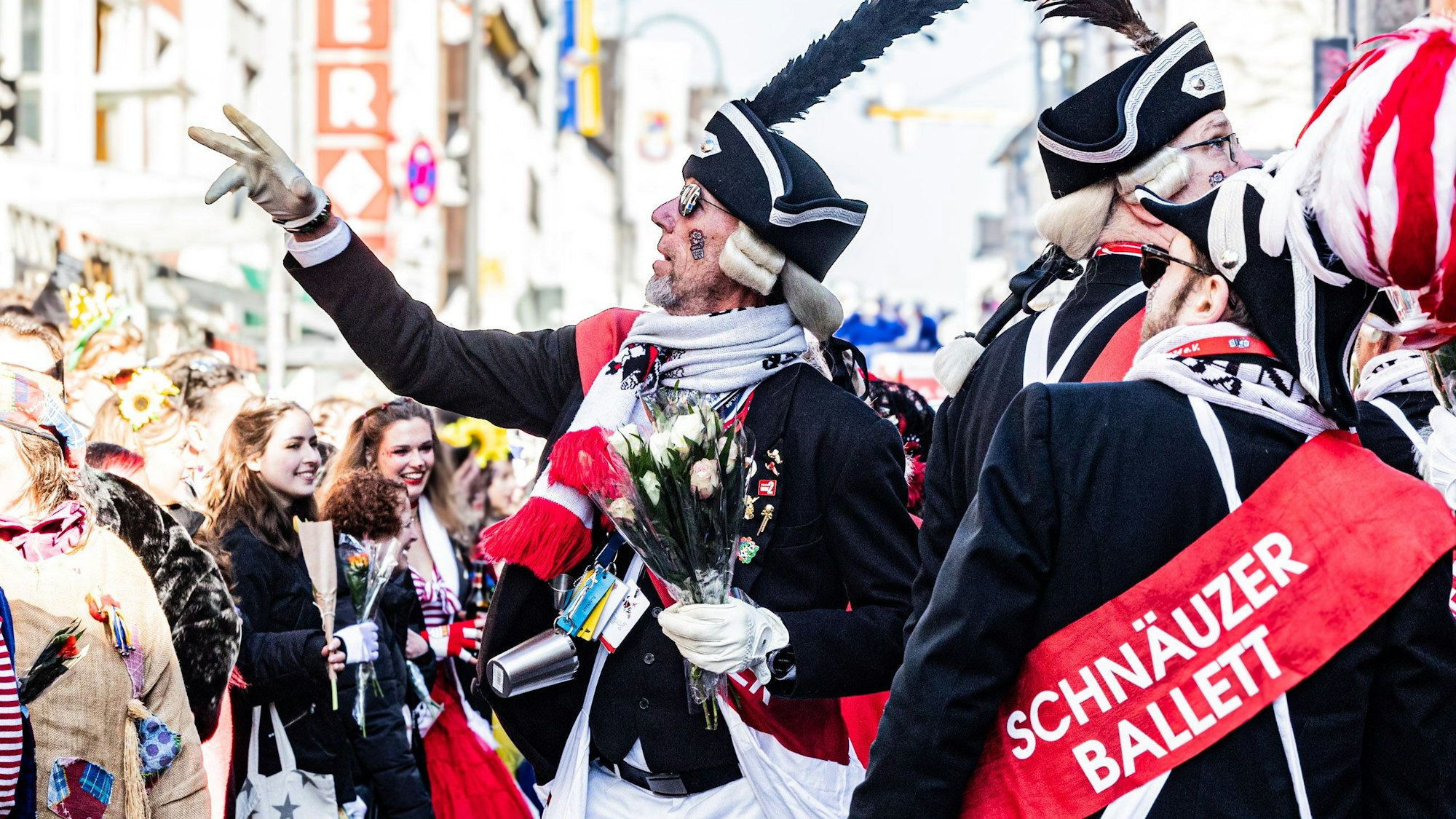 Hoch engagiert: das Dellbröcker Boore Schnäuzer Ballett.