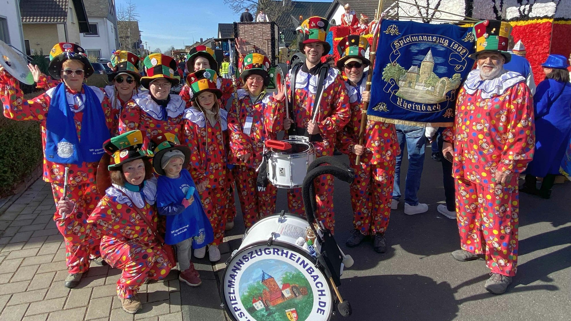 Der Spielmannszug Rheinbach beim Karnevalszug 2025.