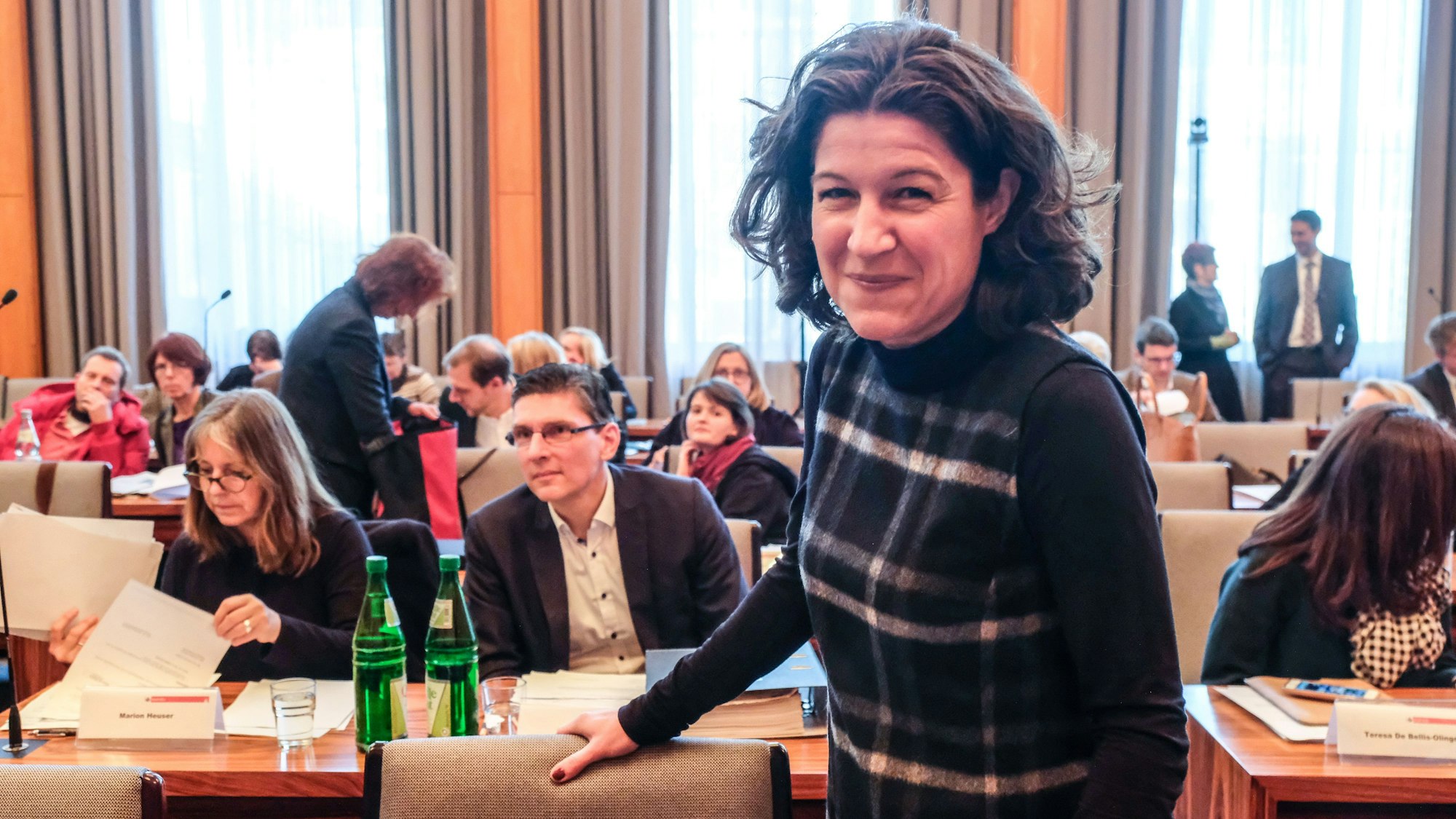 Kirsten Jahn bei ihrer letzten Ratssitzung als Fraktionsvorsitzende der Grünen am 14.02.2019