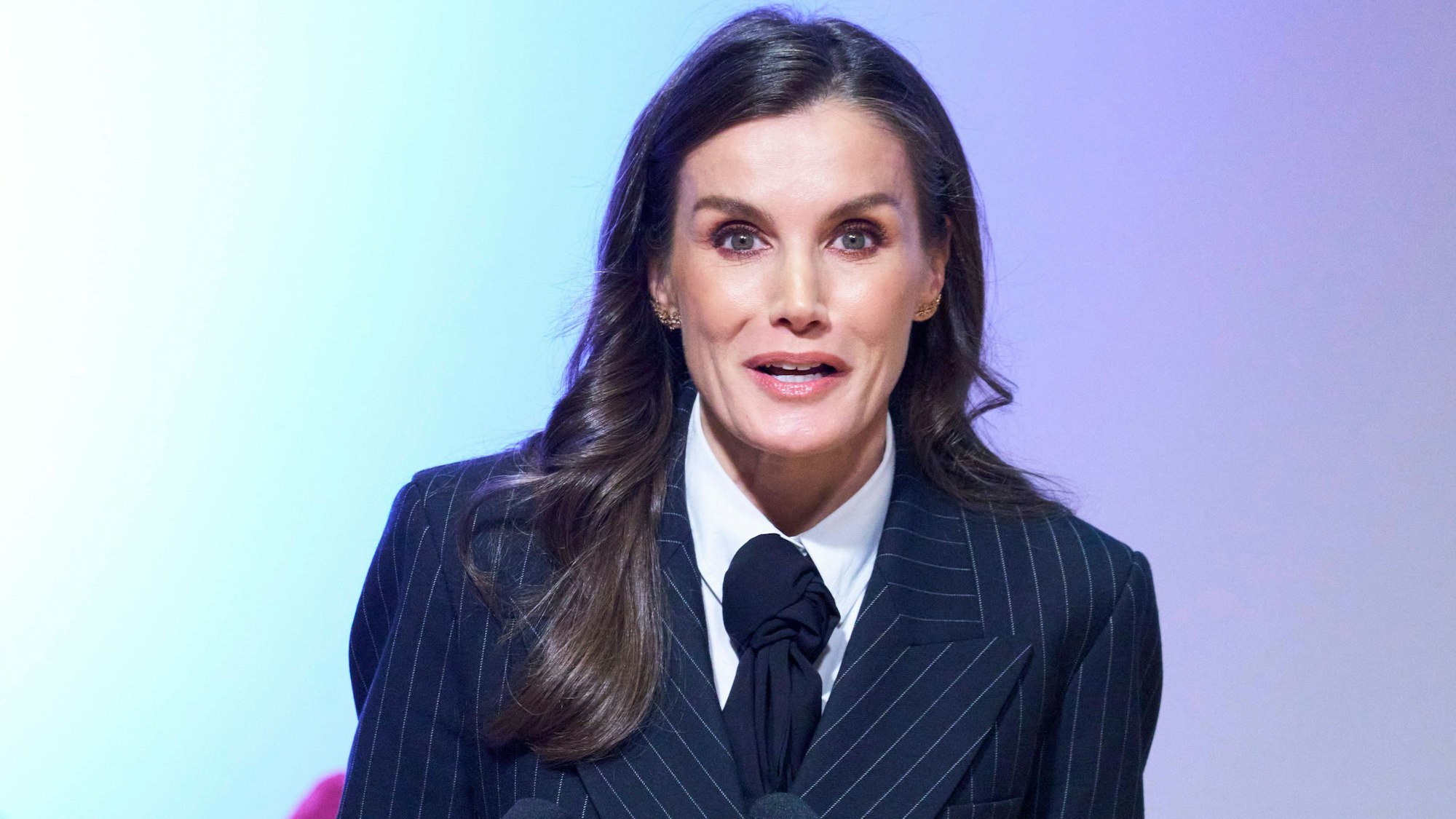 Königin Letizia am Welttag der seltenen Krankheiten auf der Plaza del Fresno in Oviedo.