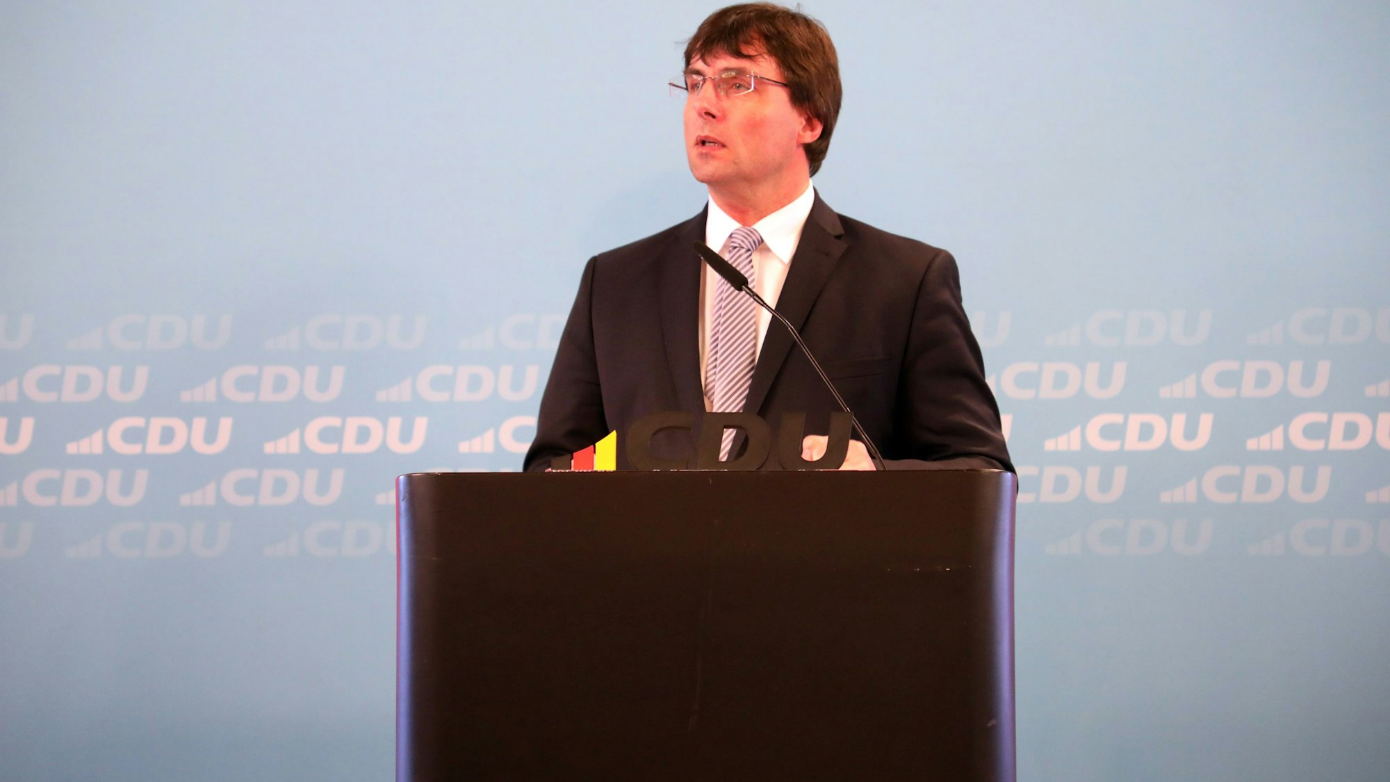 NRW-Finanzminister Dr. Marcus Optendrenk bei seiner Rede