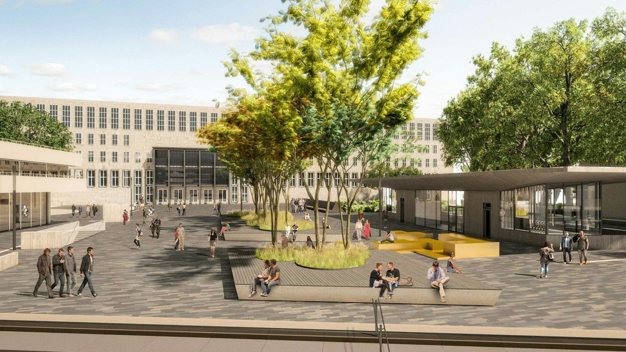 So soll der neue Albertus-Magnus-Platz aussehen.