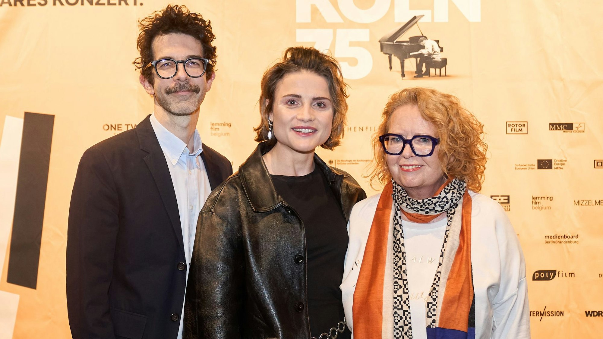 Ido Fluk, Mala Emde, Vera Brandes Köln Premiere "Köln 75)