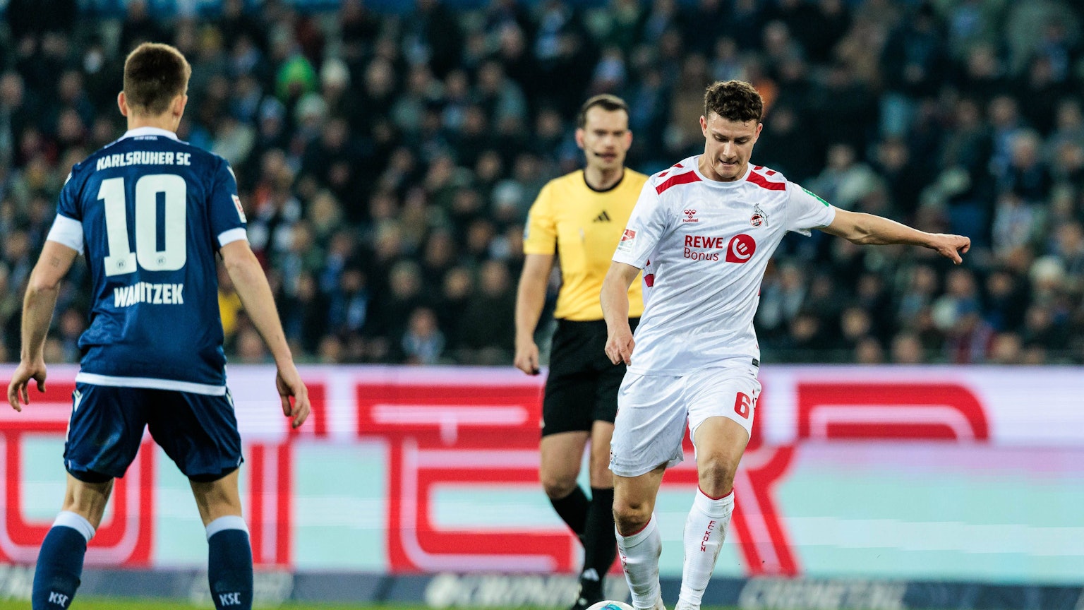 Eric Martel (hier im Spiel beim Karlsruher SC) muss aufgrund eines Infekts am Wochenende pausieren.