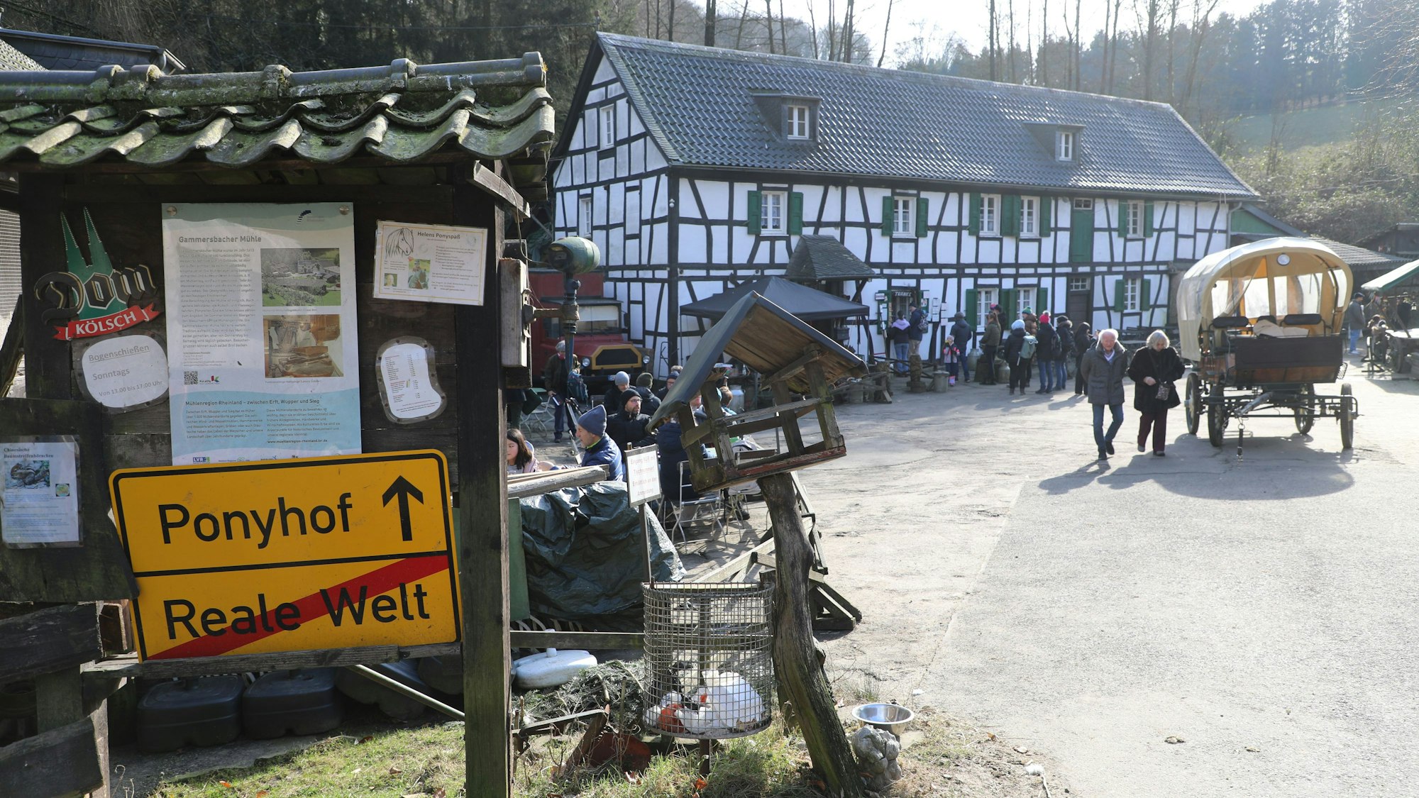 Blick auf die Gammersbacher Mühle zwischen Rösrath und Lohmar.