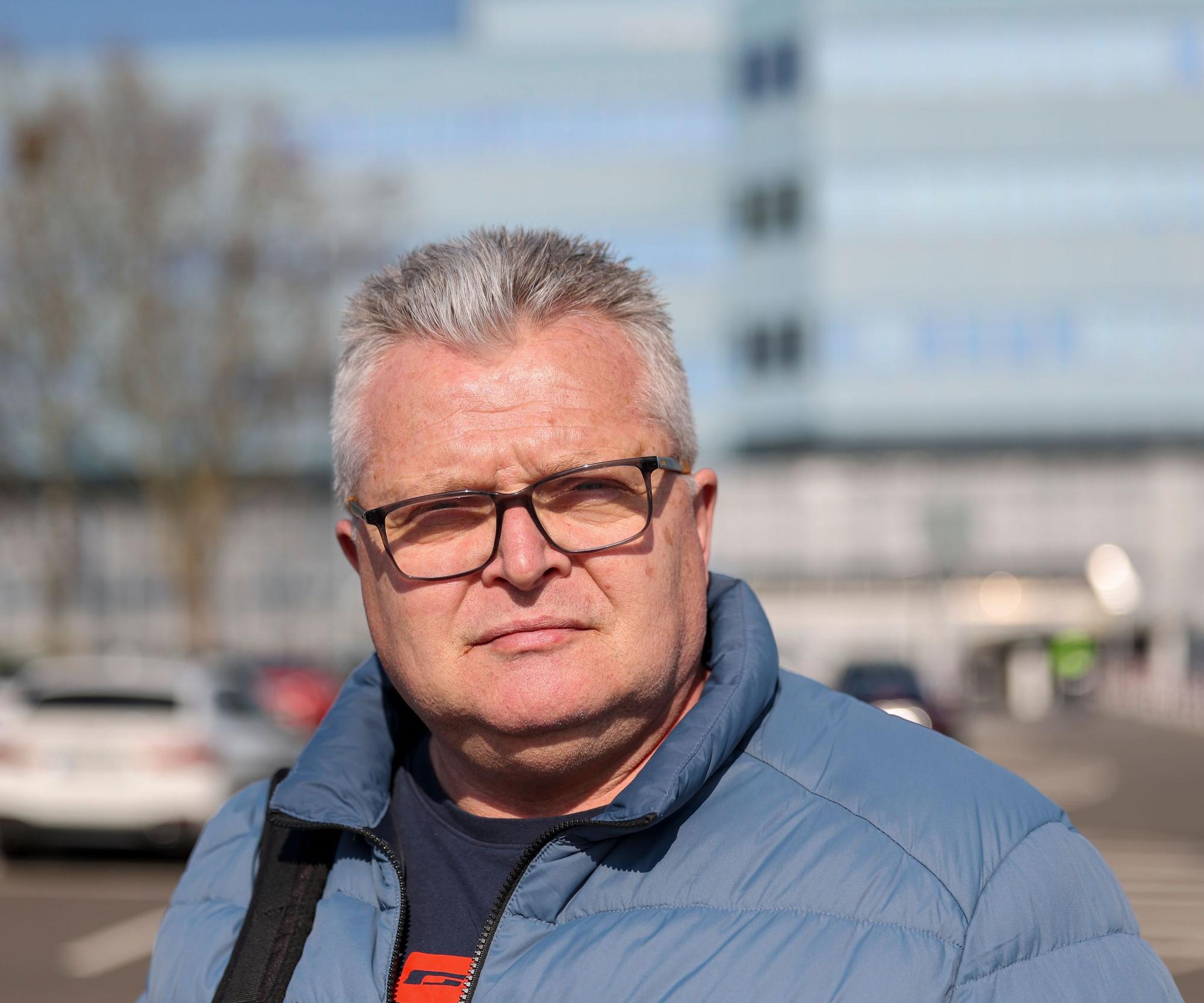Ralf Schlösser (61) nach seiner Schicht am Ford-Werkstor 3.