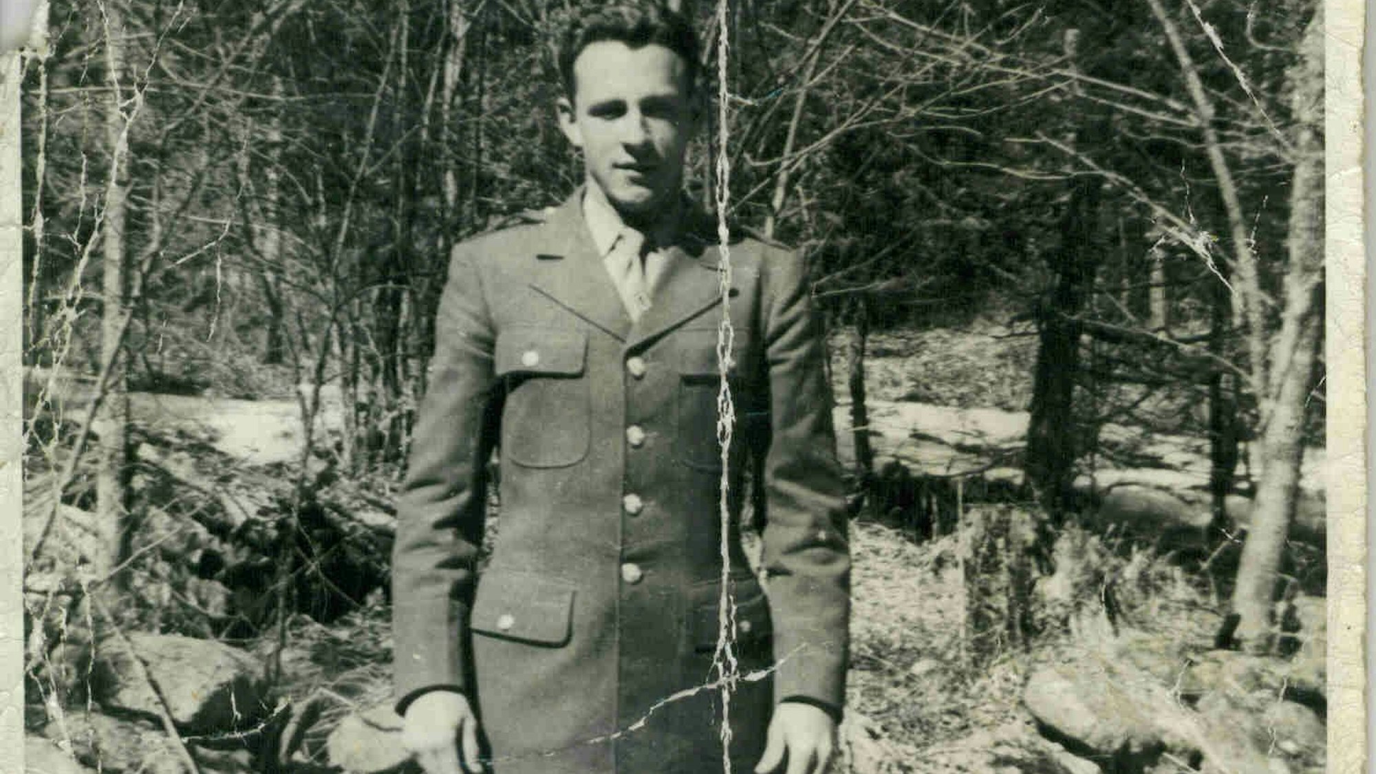 Das einzige Foto von GI Lehman in Uniform.