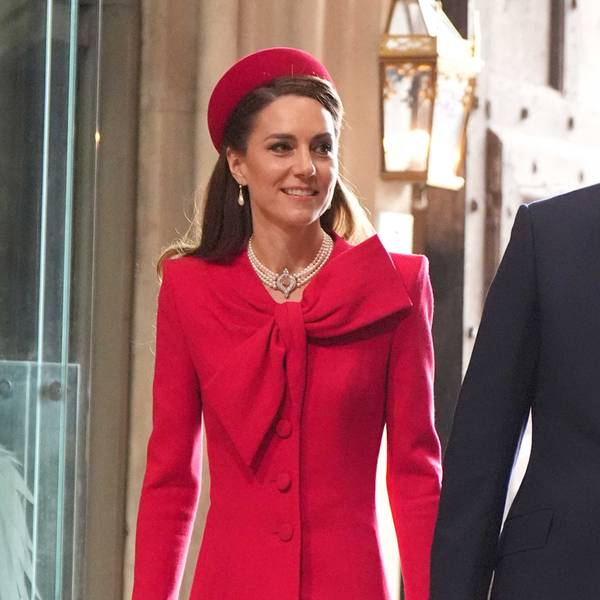 Prinzessin Kate und Prinz William kommen zum jährlichen Gottesdienst zum Commonwealth Day in der Westminster Abbey in London.