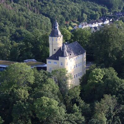 Luftbild von Schloss Homburg