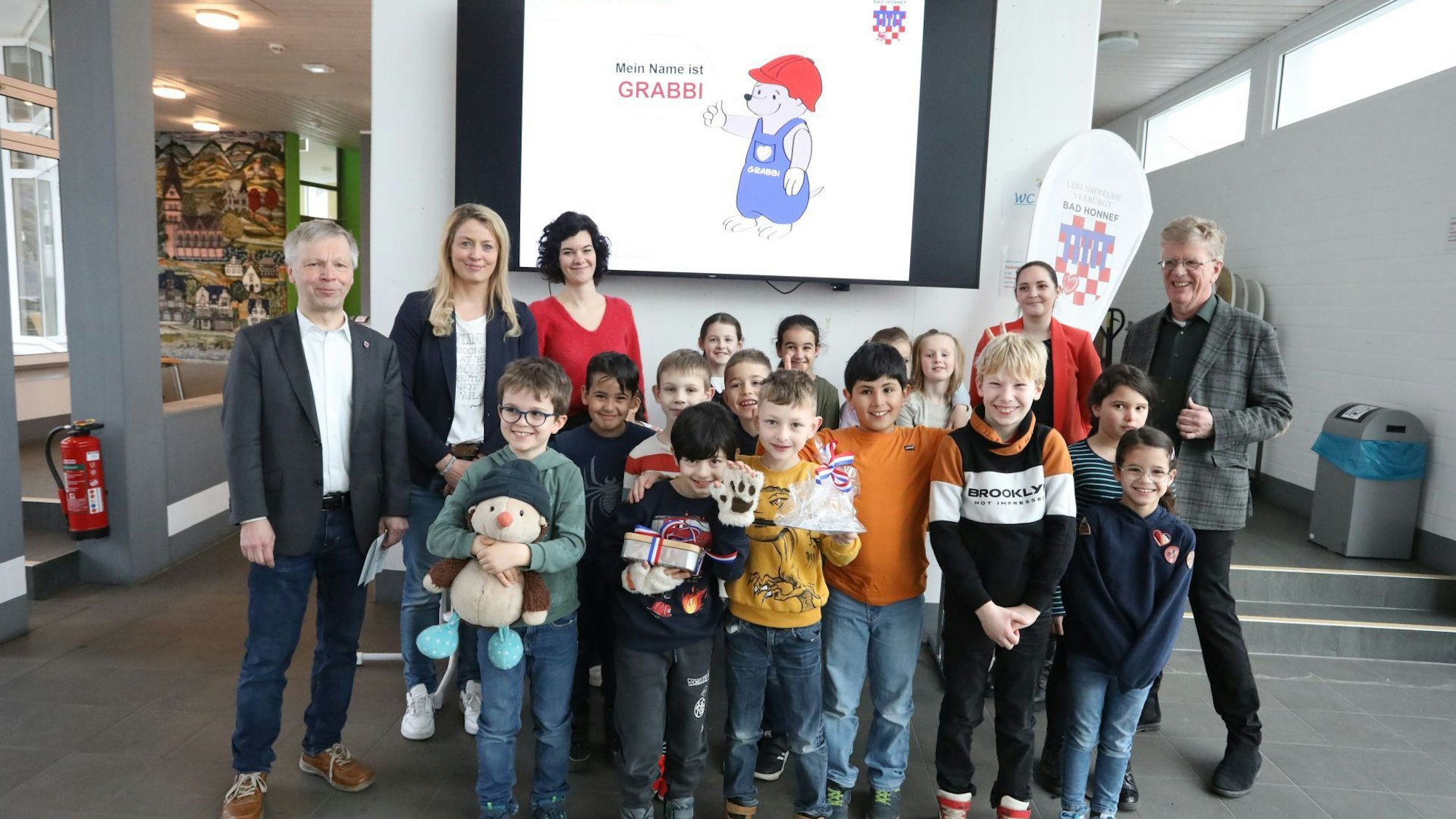 Eine Gruppe von Schulkindern.