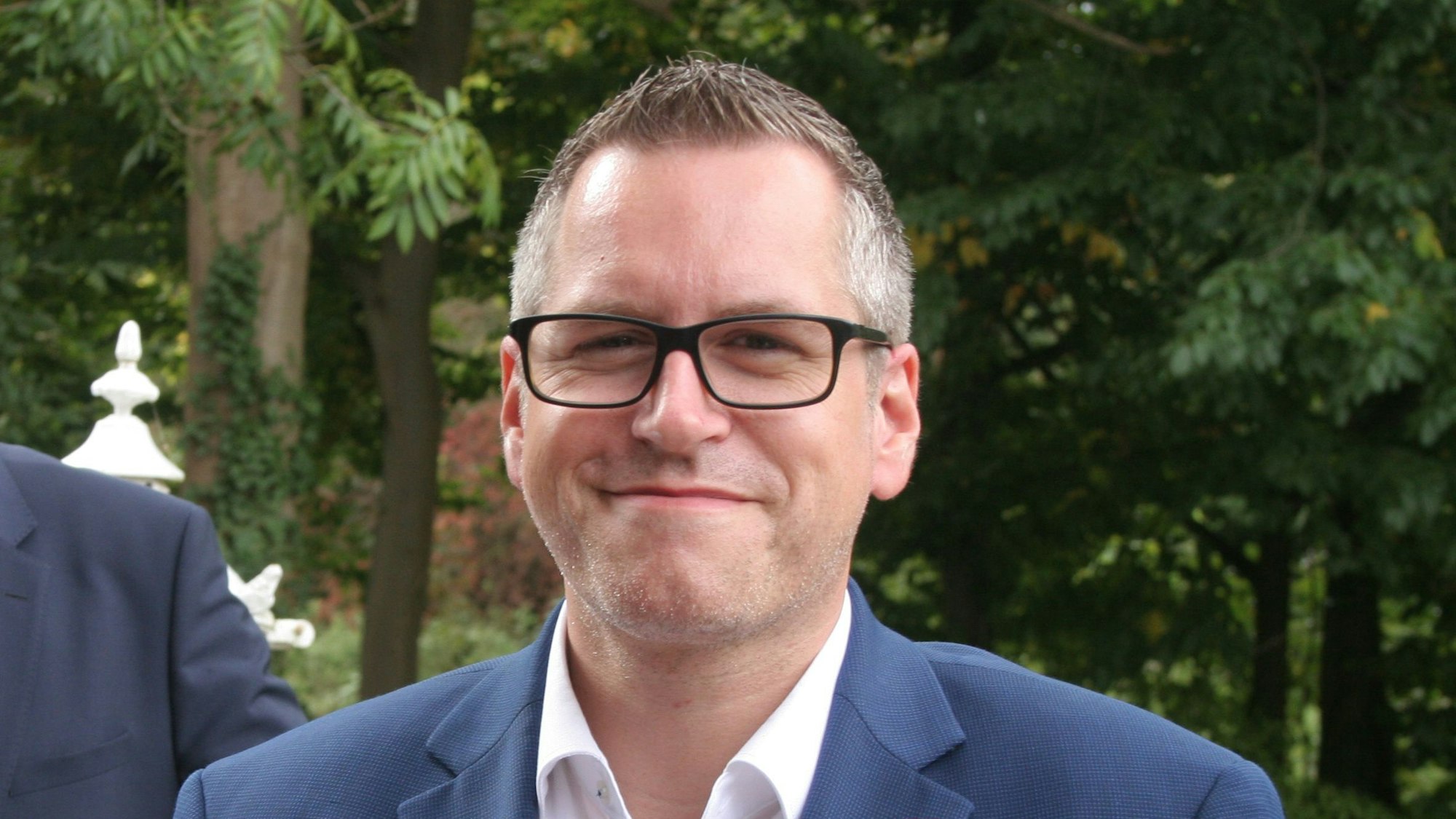 Zu sehen ist Bedburgs Bürgermeister Sascha Solbach.