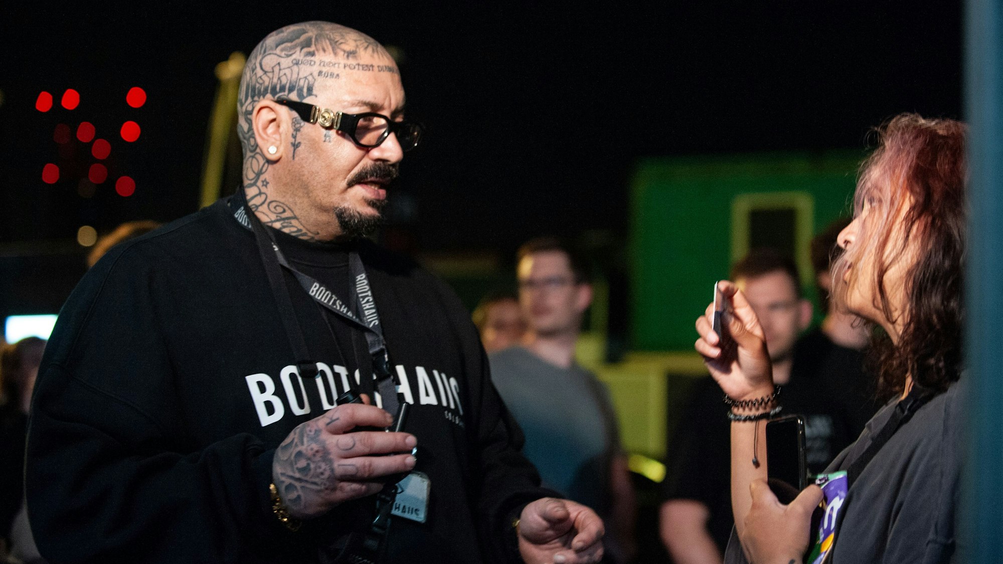 Türsteher Andrea Giarrizzo wacht über den Kölner Nachtclub Bootshaus.