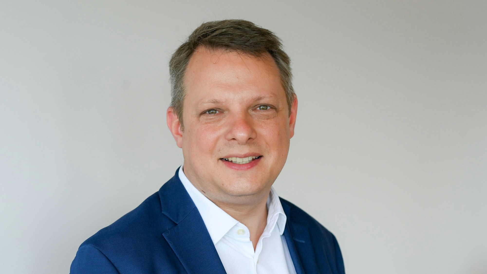 David Biesinger, Chefredakteur des Rundfunks Berlin-Brandenburg, bei einem Pressetermin auf dem RBB-Gelände an der Masurenallee. (Archivbild)