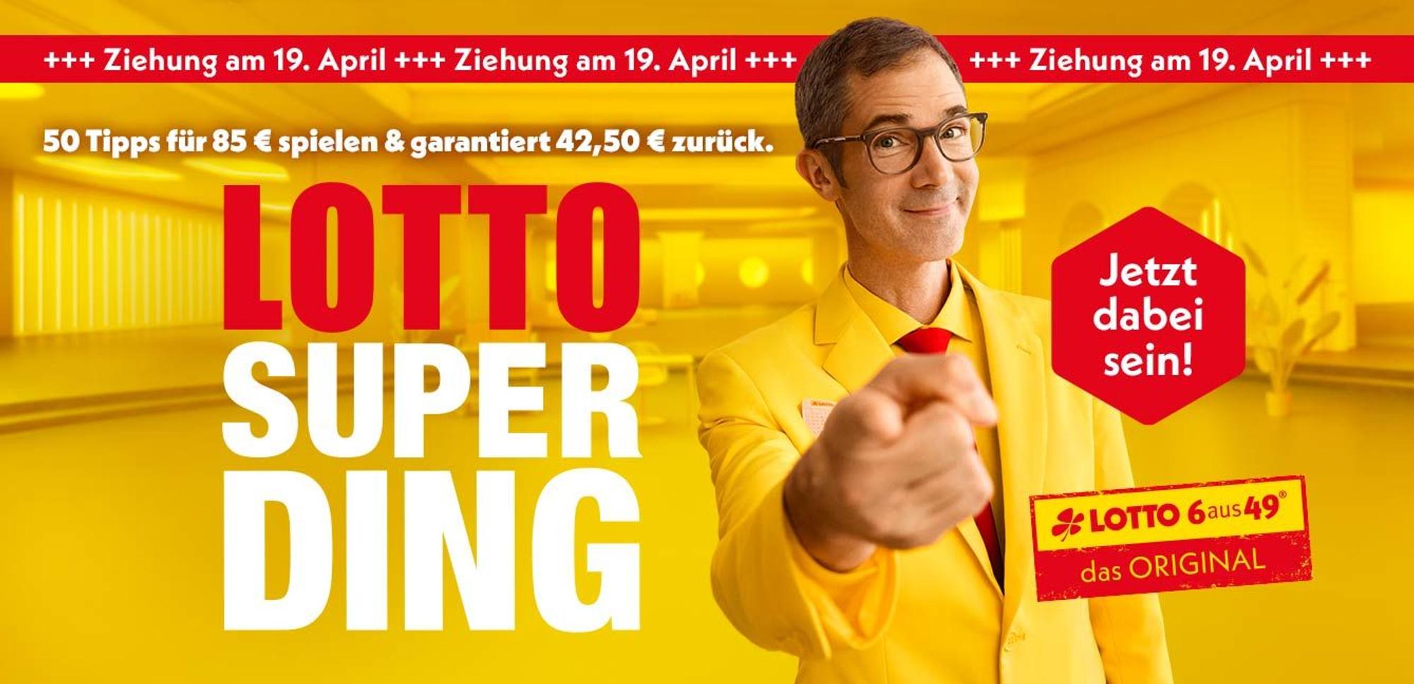 Lotto Superding: Ziehung am 19. April