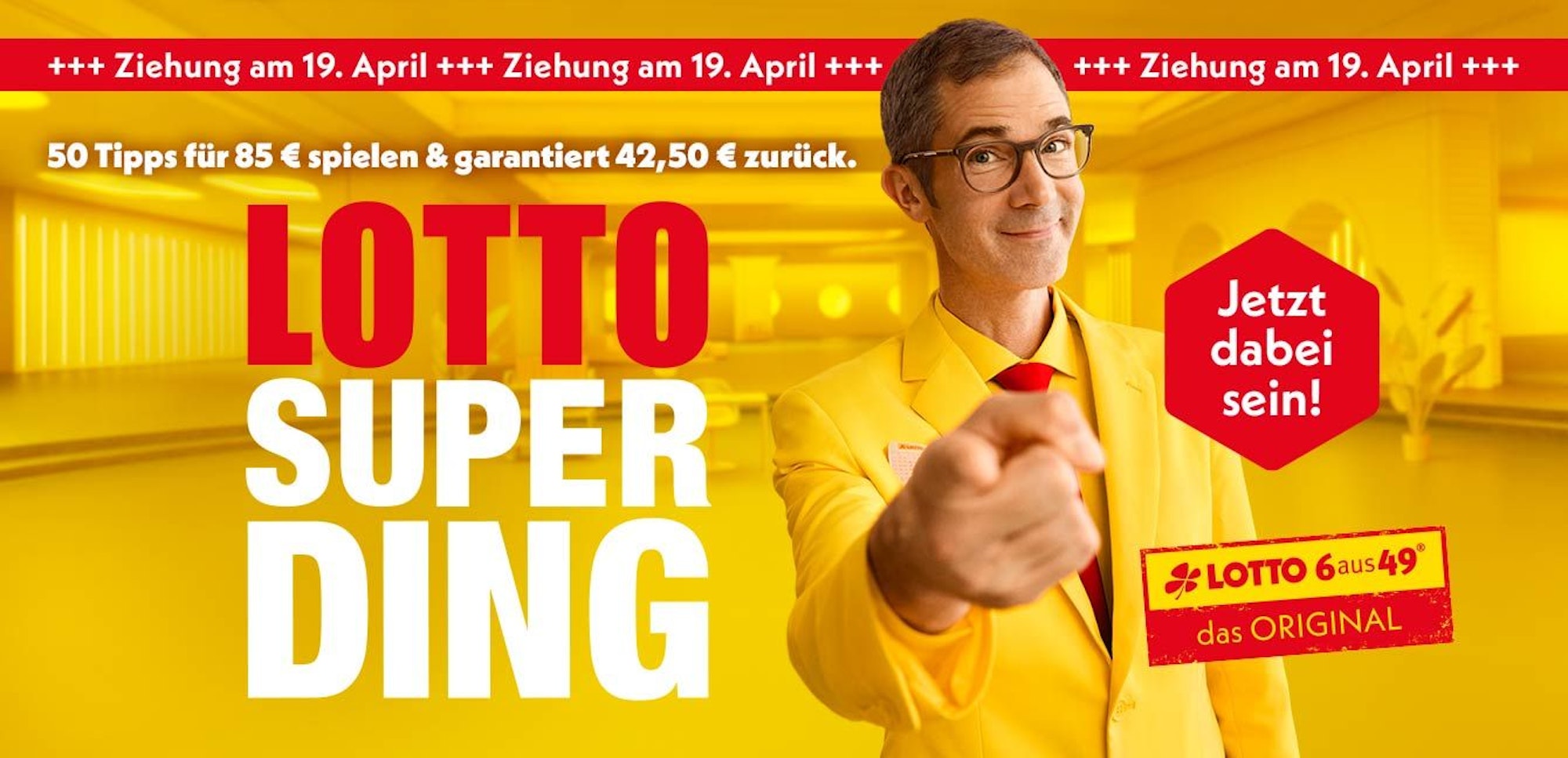 Lotto Superding: Ziehung am 19. April